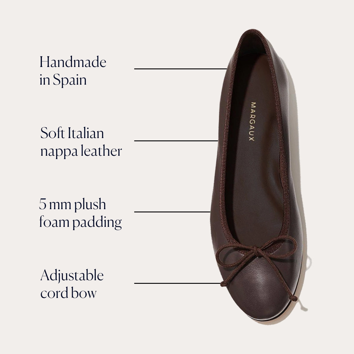 The Demi - Espresso Nappa Bus stop All-Purpose Comfort