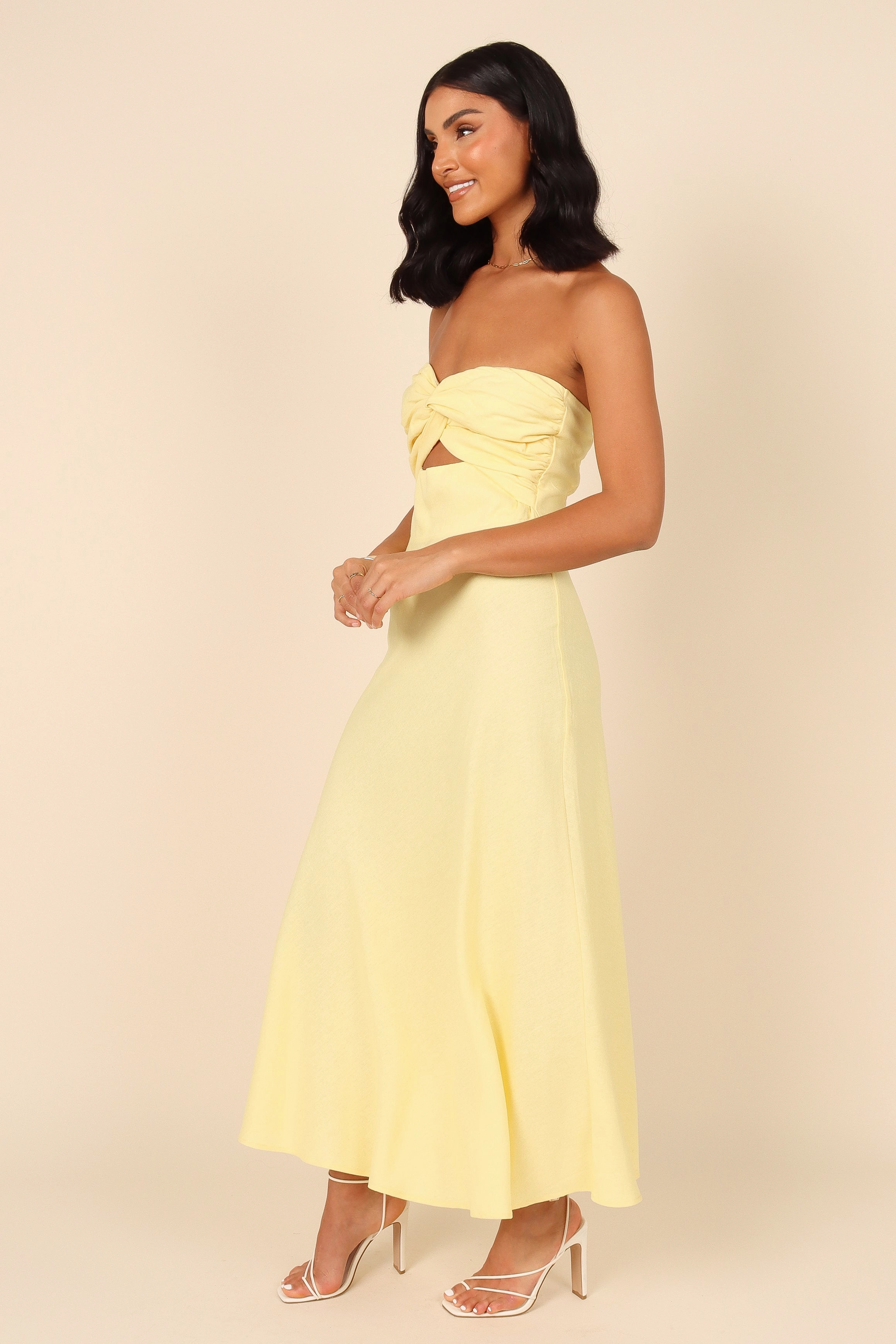 Rosetta Dress - Lemon Timeless-Classic Relax Motion