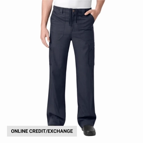 Carhartt Men's Ripstop Boot Cut Cargo Scrub Pant - Navy StretchMaterial Long Use