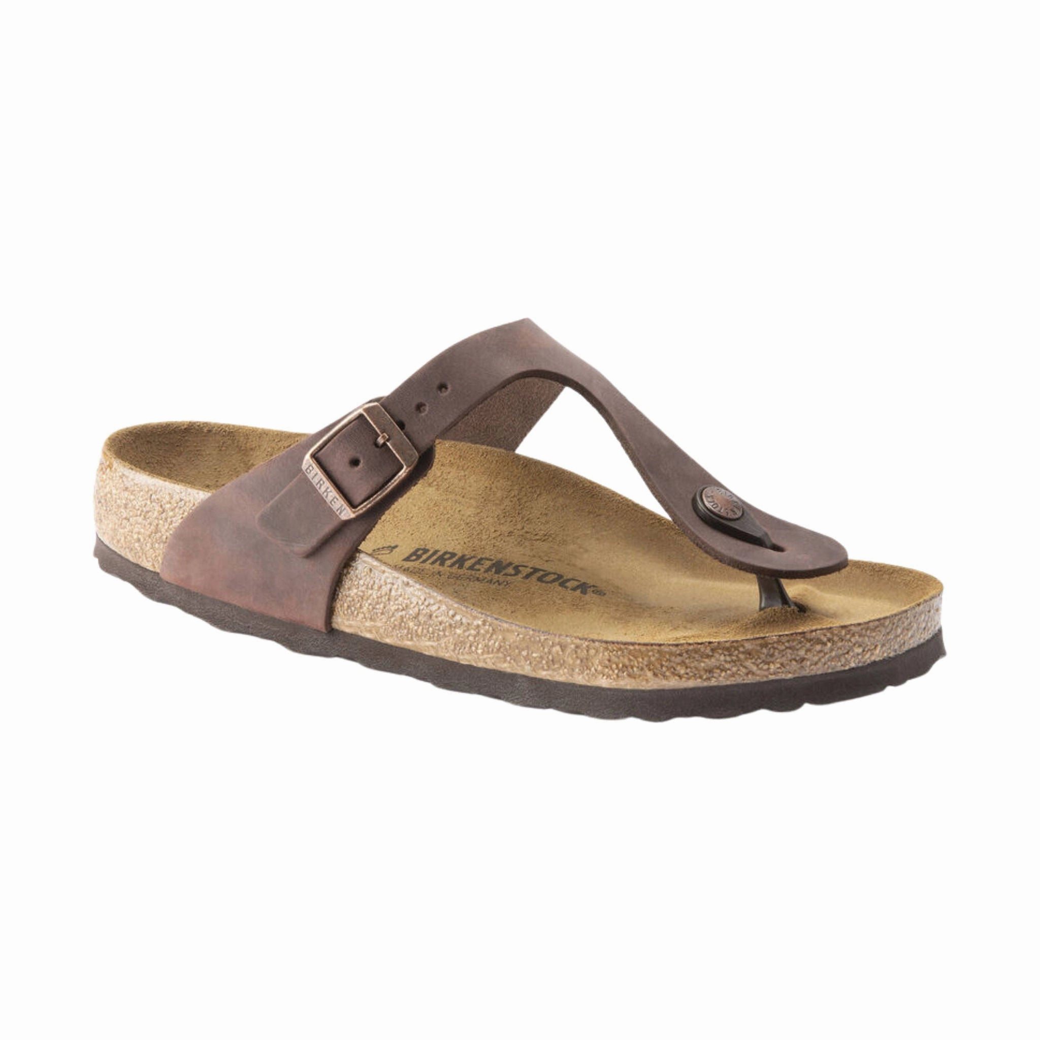 Birkenstock Gizeh Sandal - Oiled Leather Habana Eco Friendly Material