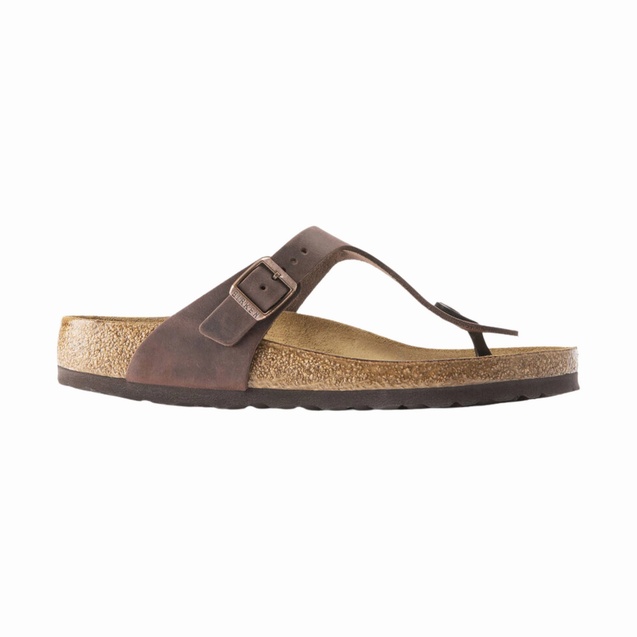 Back to Nature Birkenstock Gizeh Sandal - Oiled Leather Habana