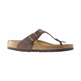 Back to Nature Birkenstock Gizeh Sandal - Oiled Leather Habana