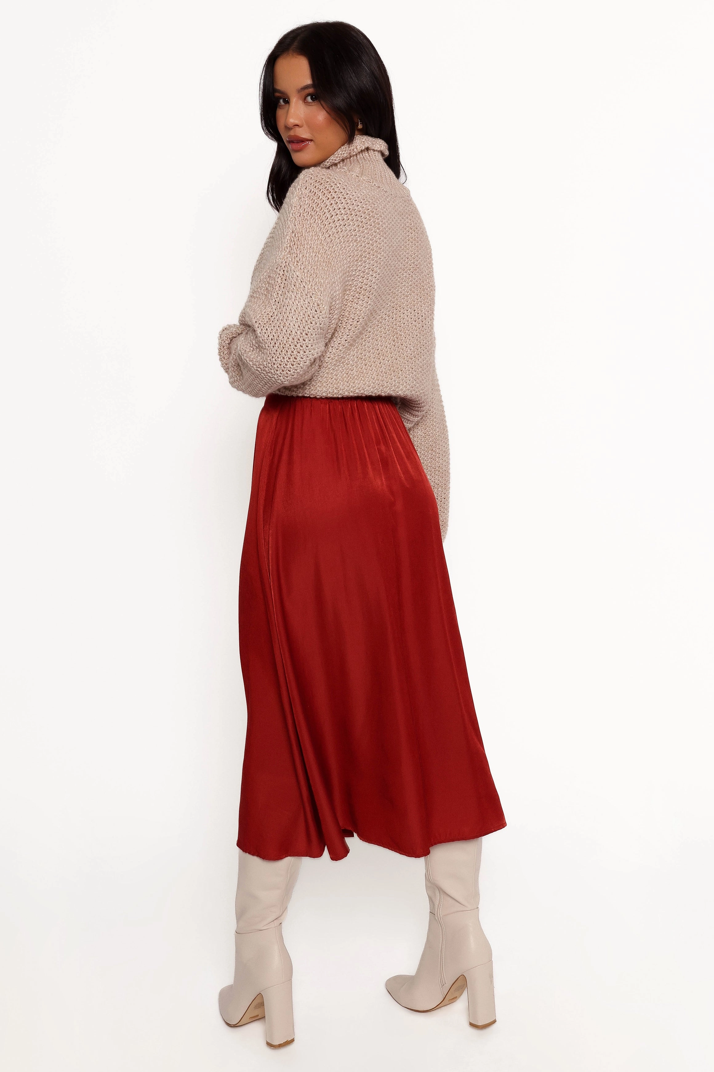 Natural Look Comfort Wear Ava Skirt - Rust