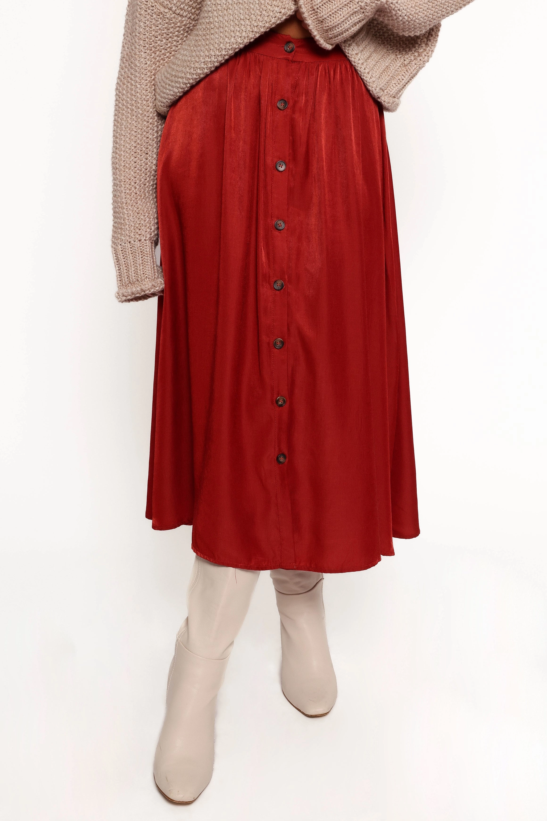 Ava Skirt - Rust One size fits most