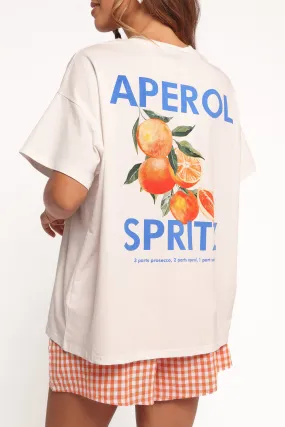 Emilia Short Set - Aperol Orange Tactile Soft Texture HighDensity Weave