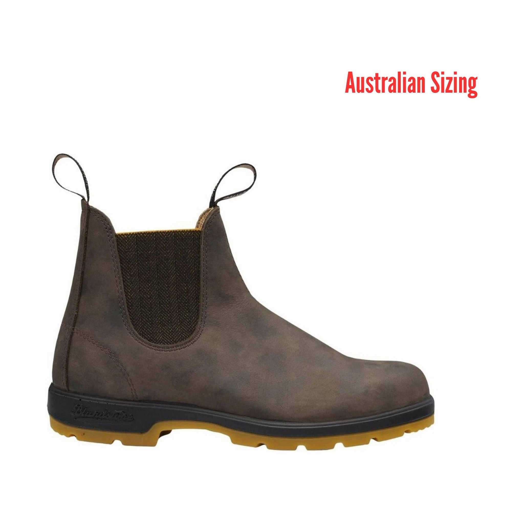 Blundstone Classic 550 Chelsea Boots - Rustic Brown Mustard Airy Feel Rugged Built Comfort Seeker