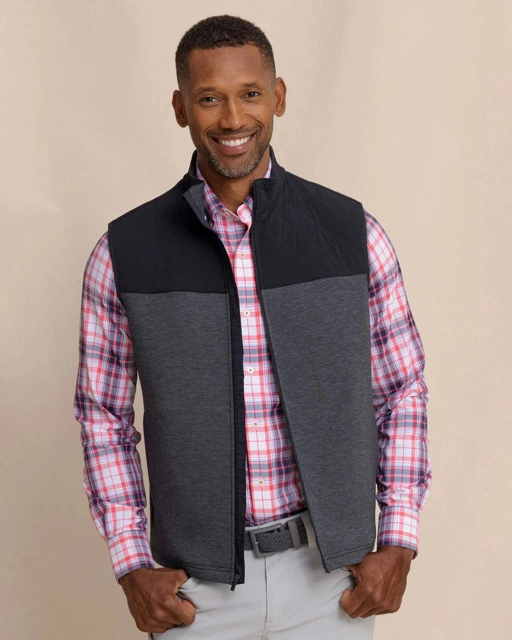 Waterfront Quilted Vest Airy Cloth Layer Piece