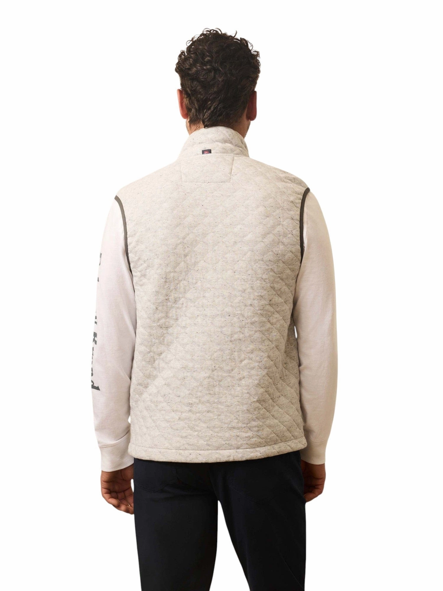 Epic Quilted Fleece Vest - Ivory Peak Heather Stain Proof