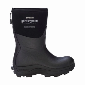 Eco Material Rainy Days Dryshod Women's Arctic Storm Mid Rain Boot - Black