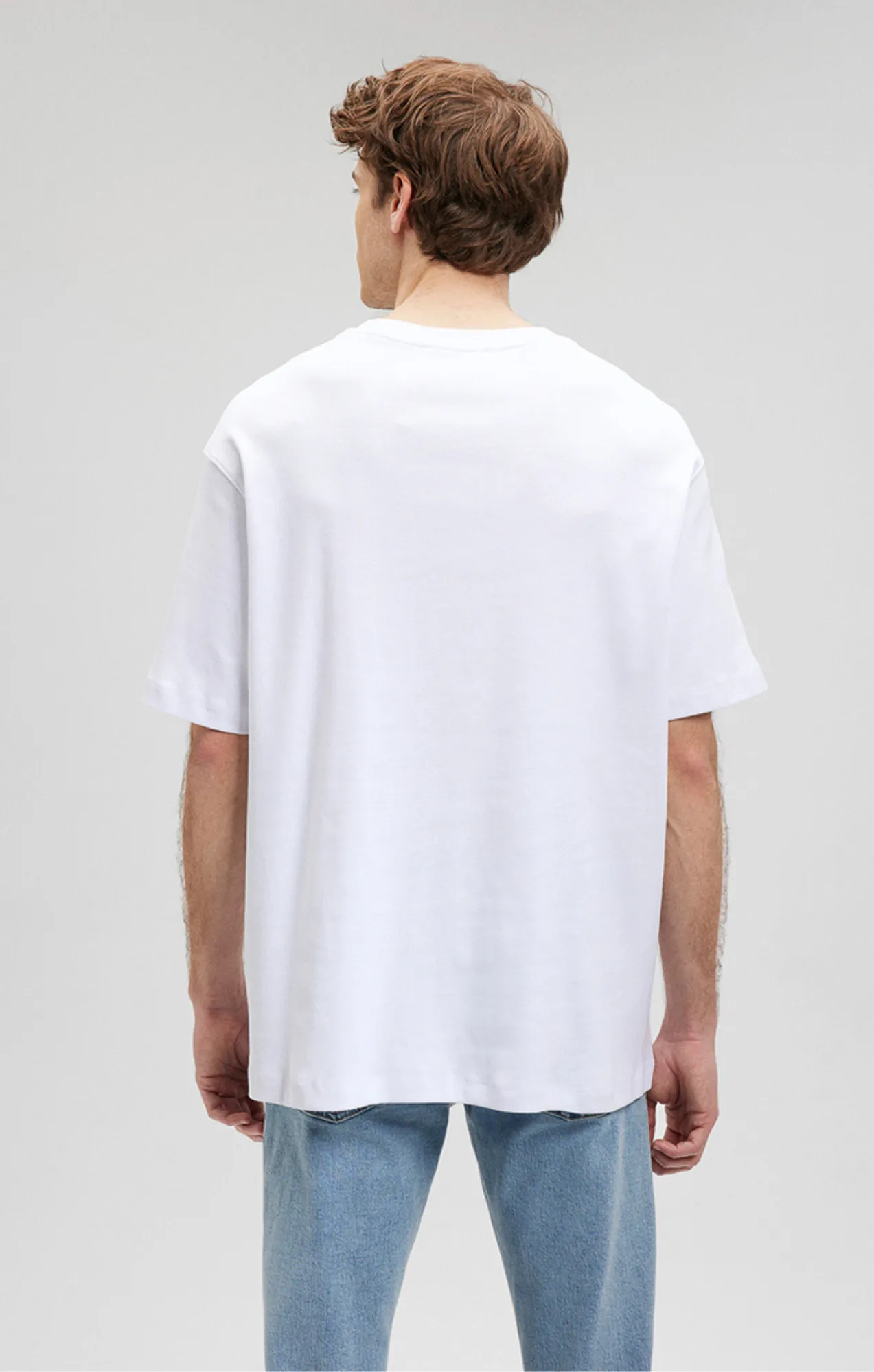 ESSENTIAL CREW NECK T-SHIRT IN WHITE budget-friendly