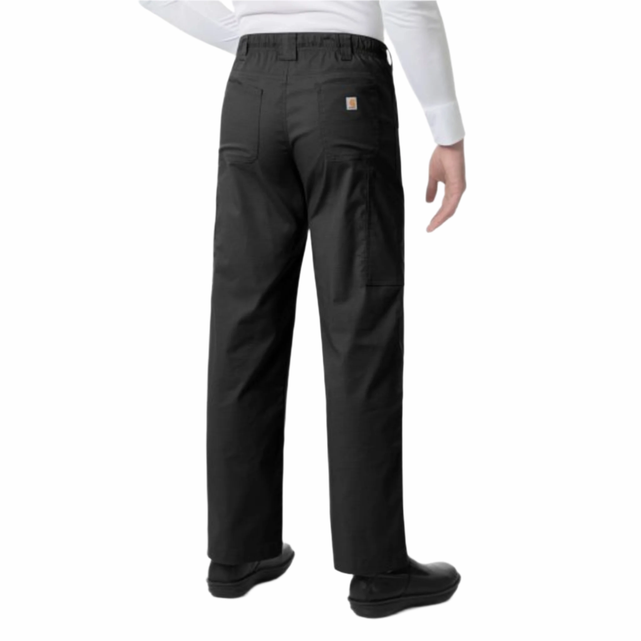Modern Comfort AntiPilling Carhartt Men's Scrubs Straight Fit Multi Cargo Pant - Black