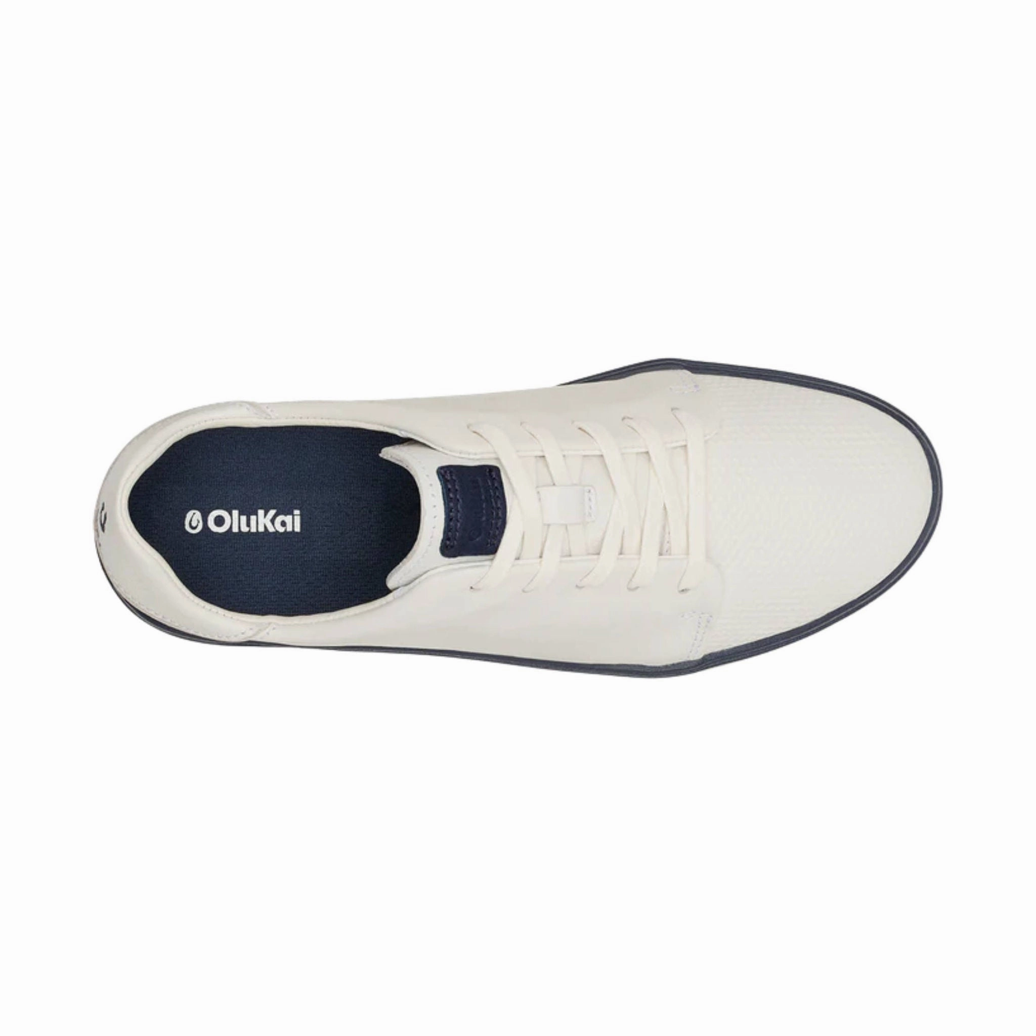 Olukai Women's Wailea Golf Shoes - Bright White/Mood Indigo Bounce Technology Trail Ready