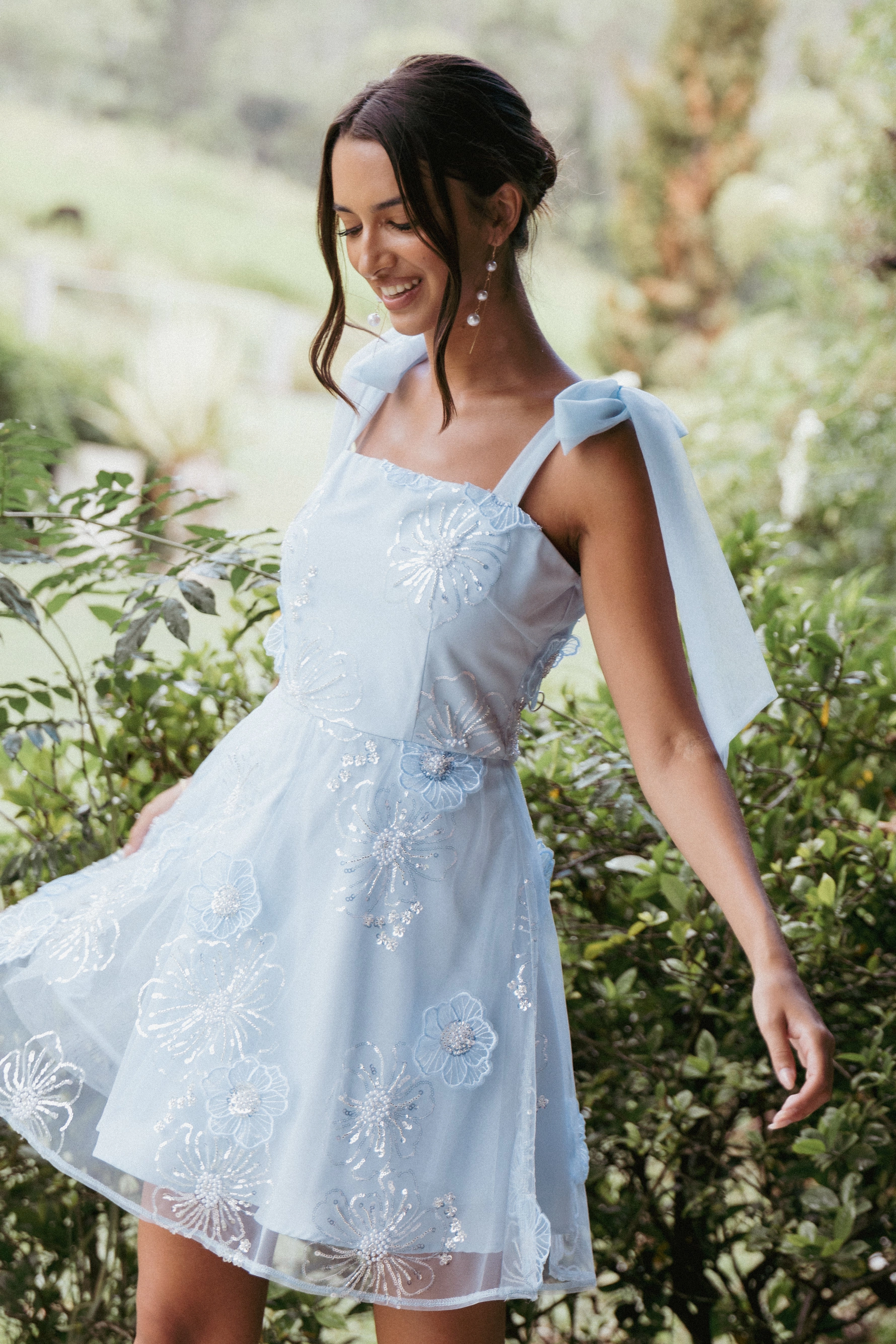 Daily Option Fresh Look Evangeline Mini Dress - Blue