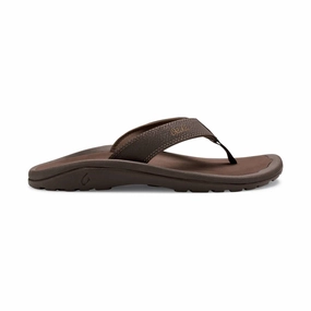 OluKai Men's 'Ohana Flip Flop - Dark Java/Ray Trendy