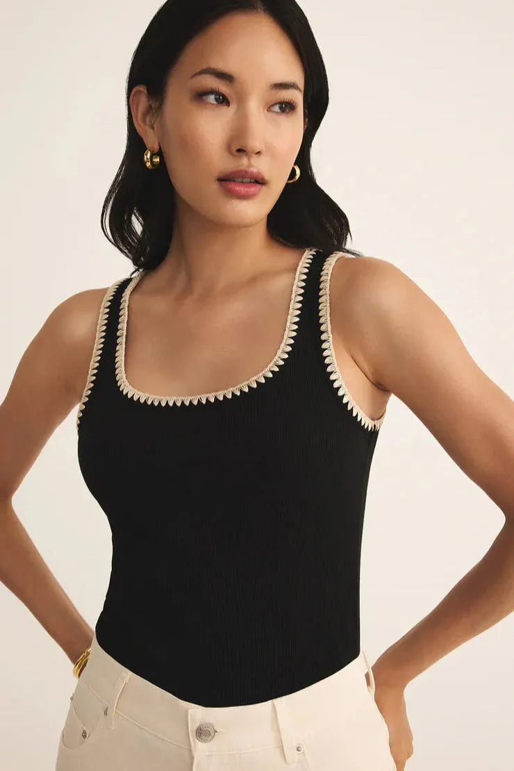 Everyday Comfort Jaidynn Rib Tank | Black Outdoor Chic