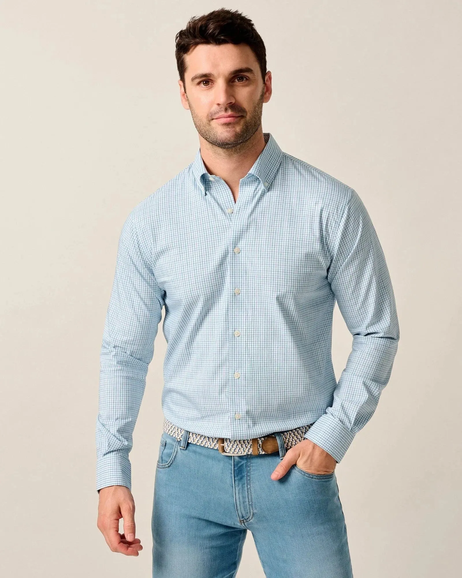 Everyday Performance Button Down Shirt - Koby Trendy Layer Team Building