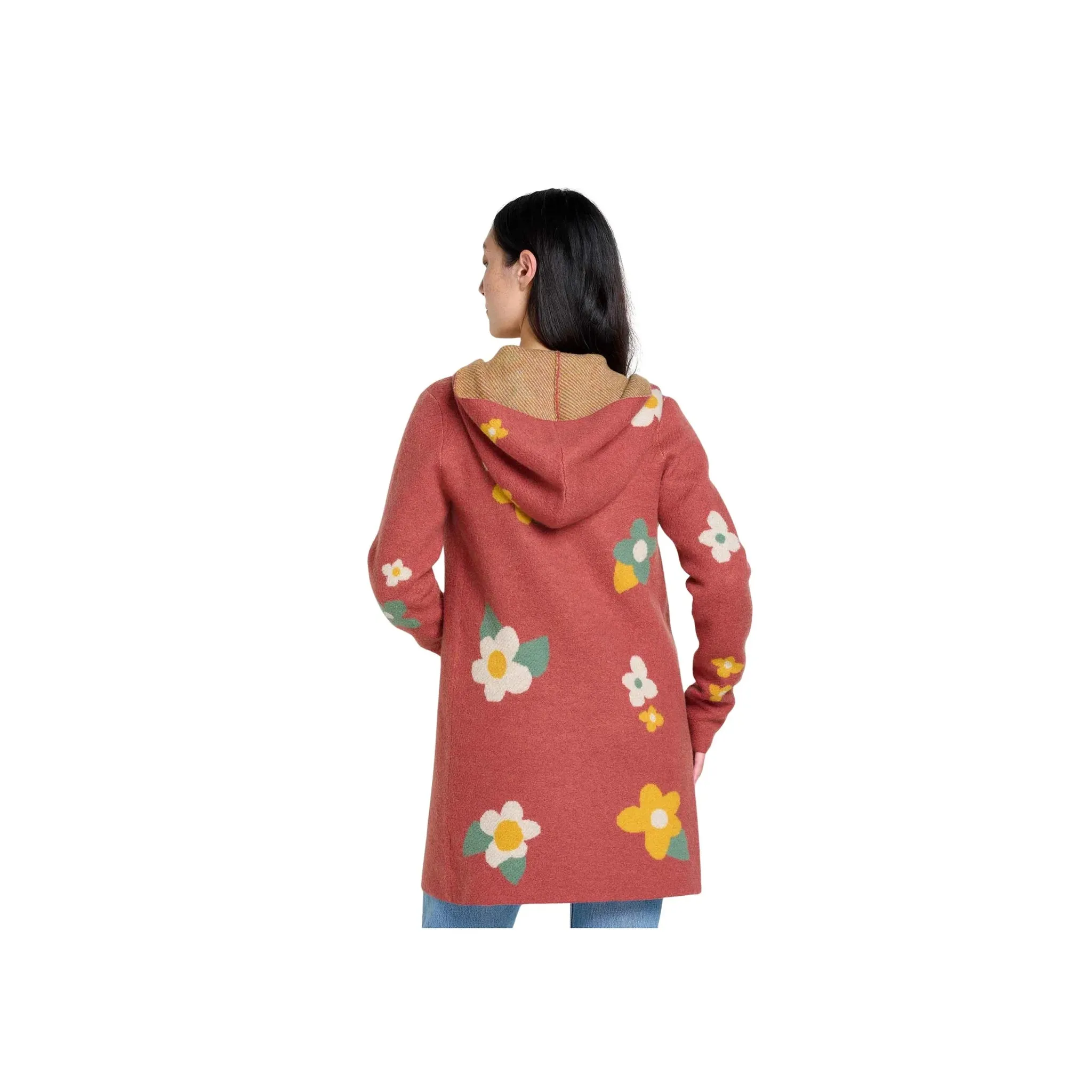 Comfy Outerwear Trendy Look Toad & Co Women's Merino Heartfelt Hoodie - Sundown Flowers