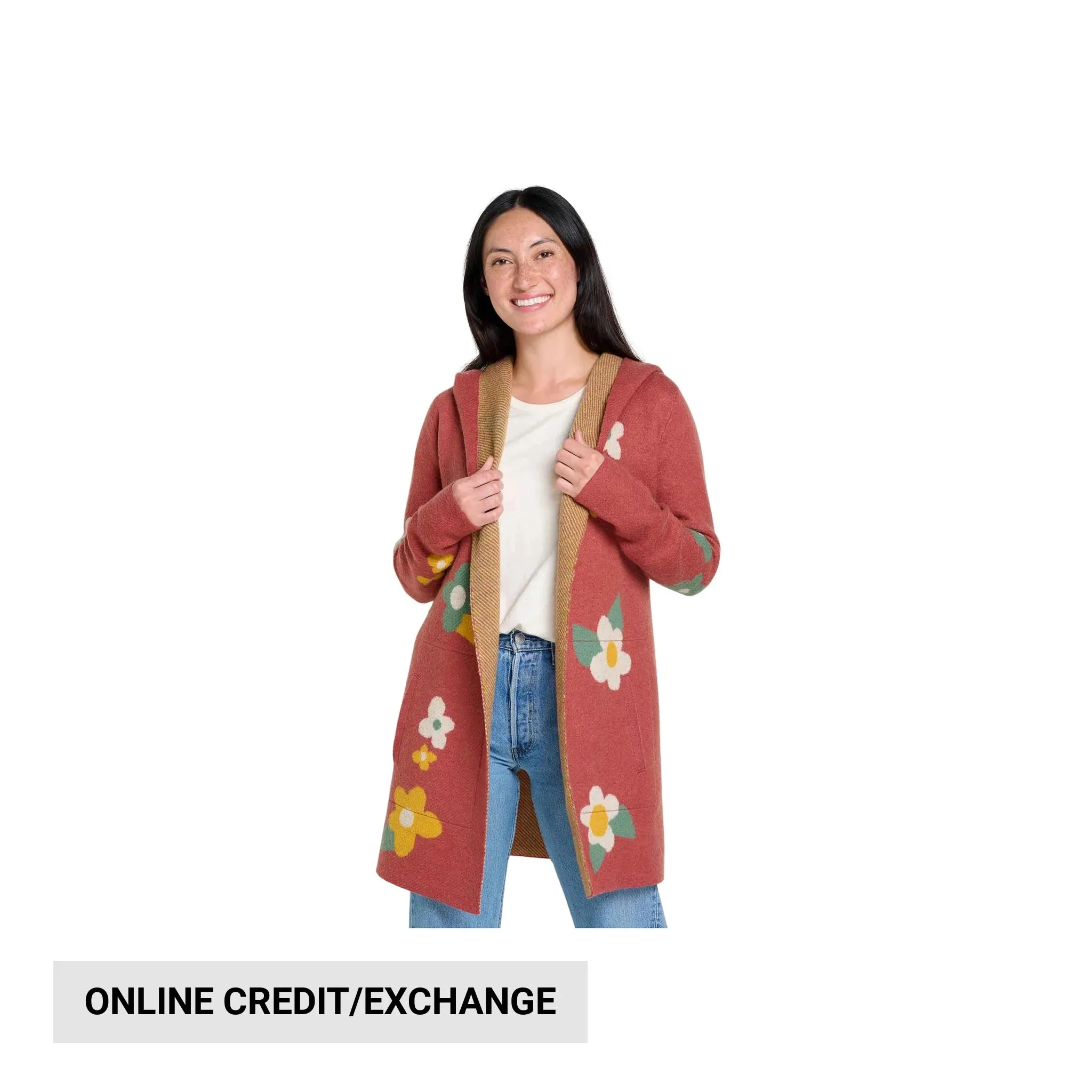 Casual Vibe Toad & Co Women's Merino Heartfelt Hoodie - Sundown Flowers