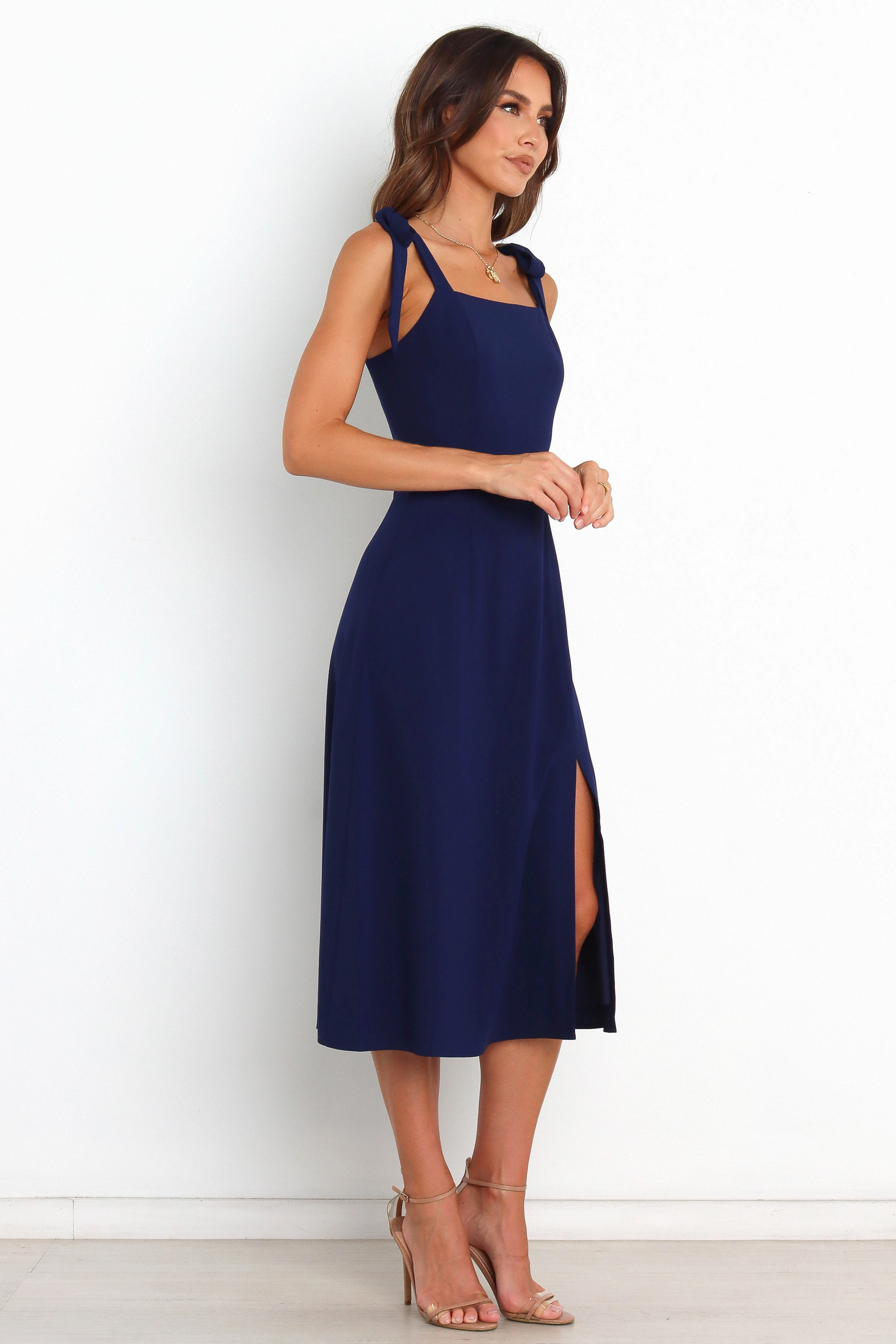 Laurel Dress - Navy Flattering Design Grass Soft