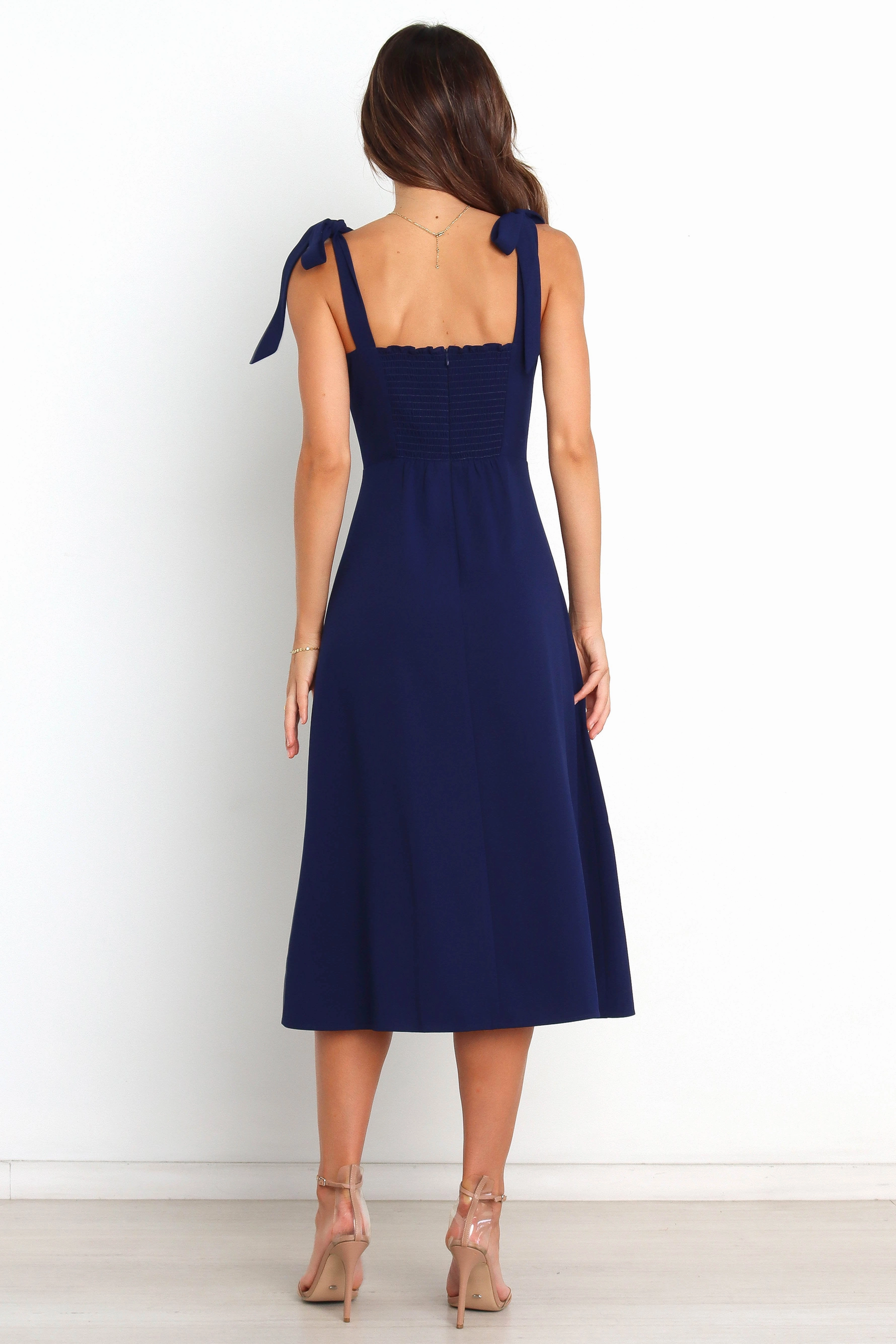 Flattering Cut Laurel Dress - Navy
