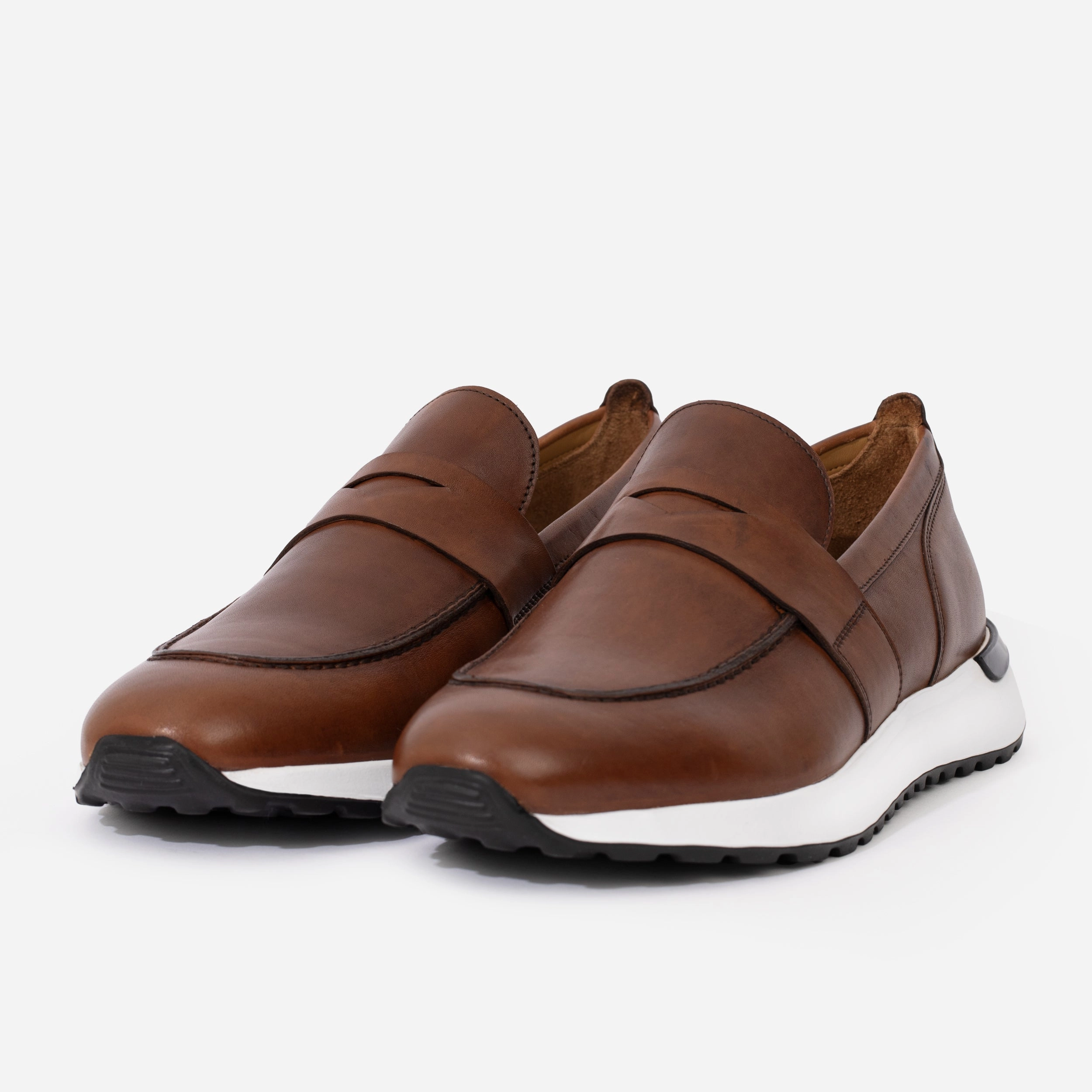 Soccer Field The Lara Tan Leather Men Sneaker