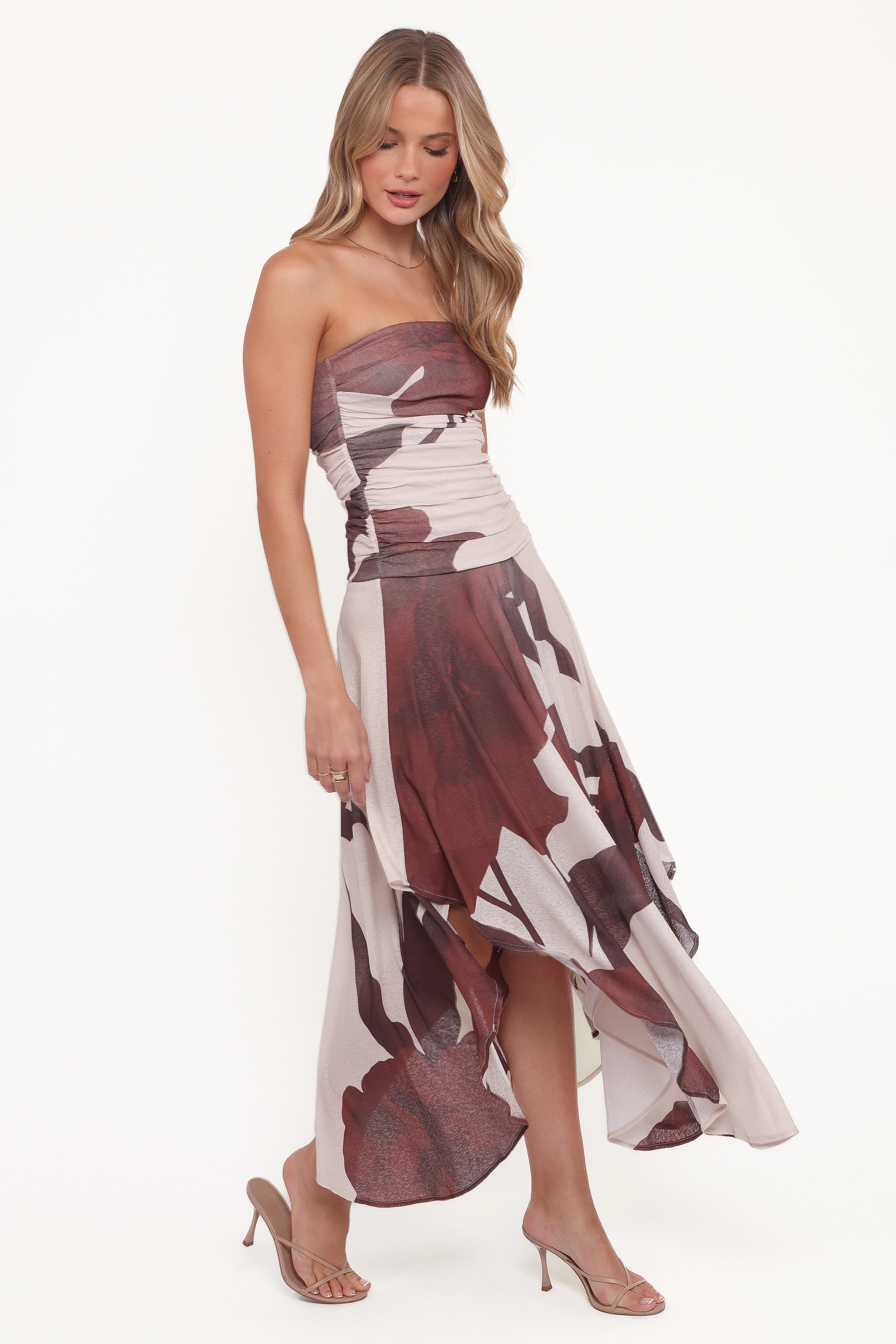 Smart Shape Doreen Midi Dress - Brown Floral