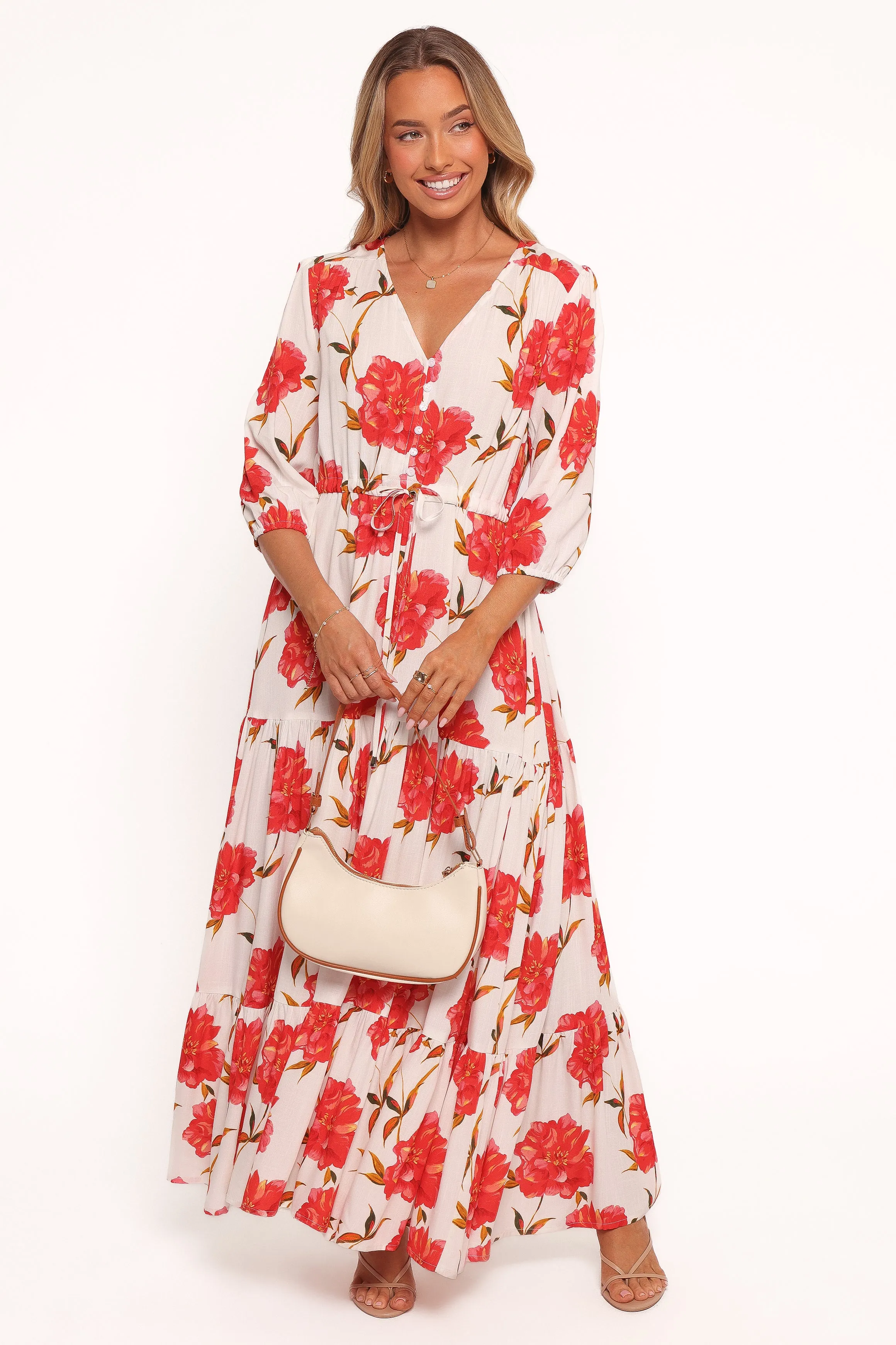 Practical-Style Day Glow Kelda Dress - Red Floral
