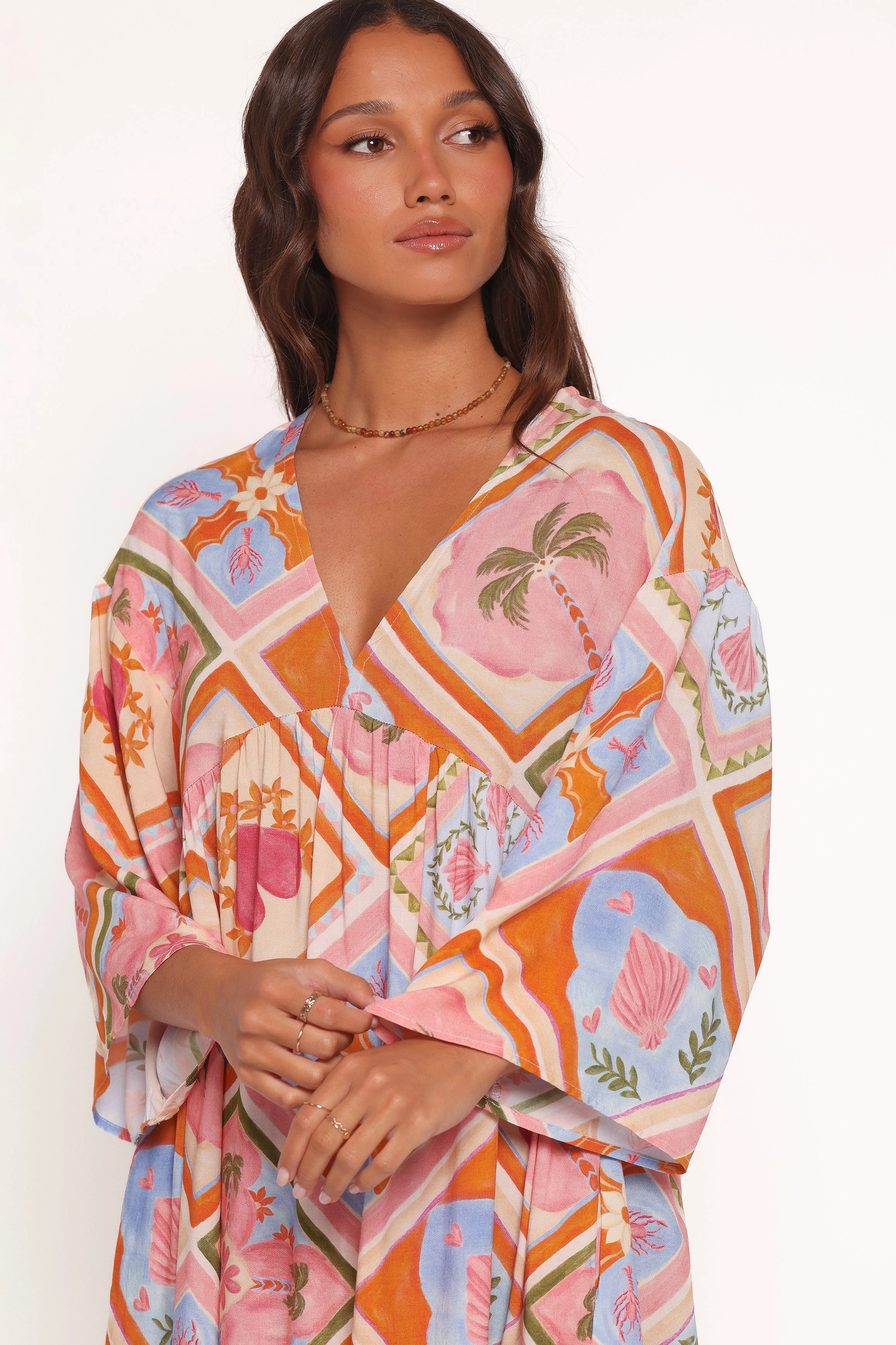 Zanna Mini Dress - Multi Tile Hip-Flattering