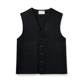 Taped Seam Waterproofing Durable Color Retention Filson Men's Mackinaw Wool Vest - Dark Navy