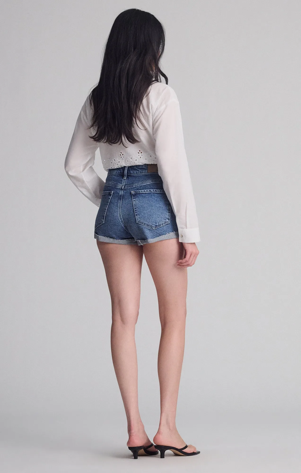 FIORA RELAXED SHORTS IN SHADED BRUSHED 90'S Eco friendly materials