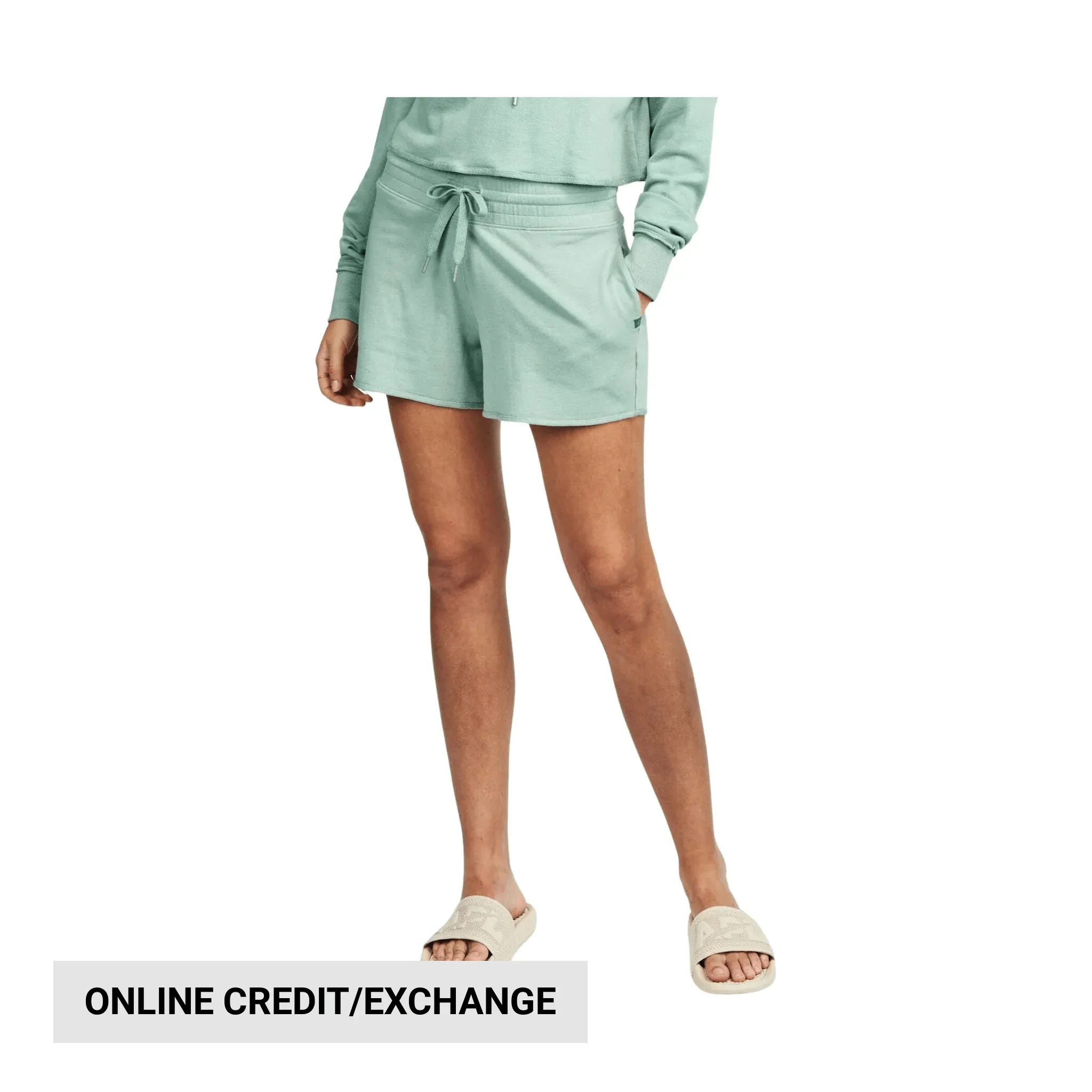 Quick Dry Fit Tasc Women's Varsity French Terry Short - Sage