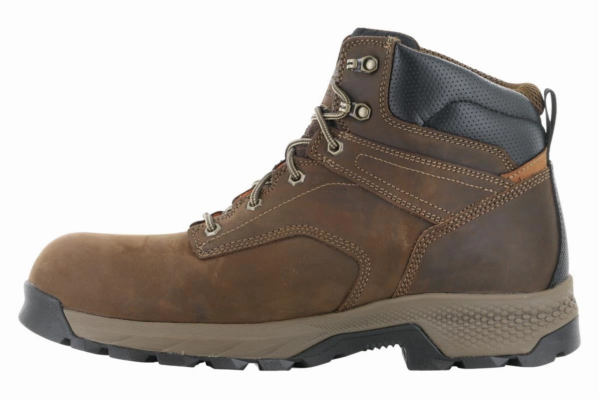 Hiking Style Slip Resistant Backcountry Camper Timberland PRO Titan EV 6" Composite Toe Boot Brown