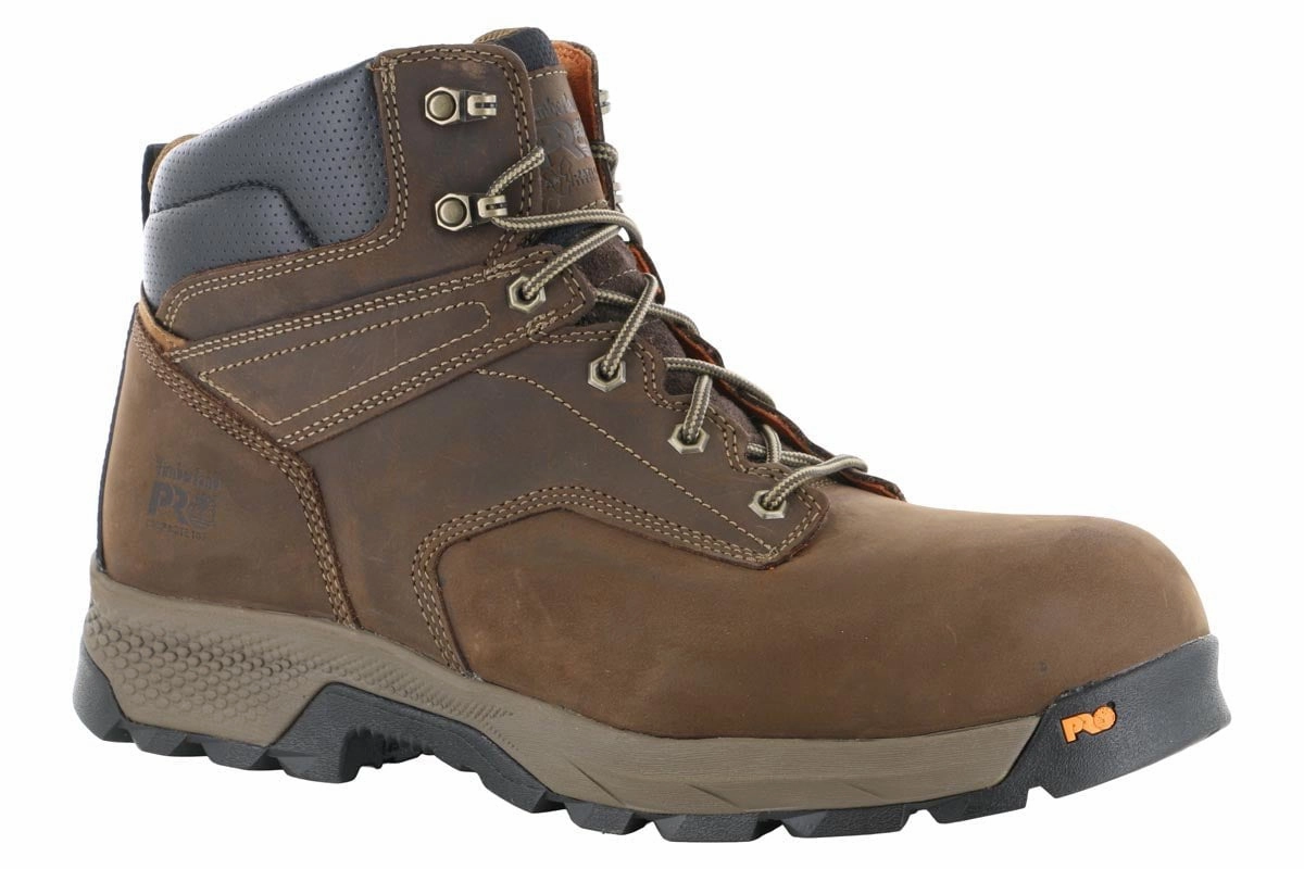 Breathable Comfort Seeker Cushioned Step Urban Traveler Timberland PRO Titan EV 6" Composite Toe Boot Brown
