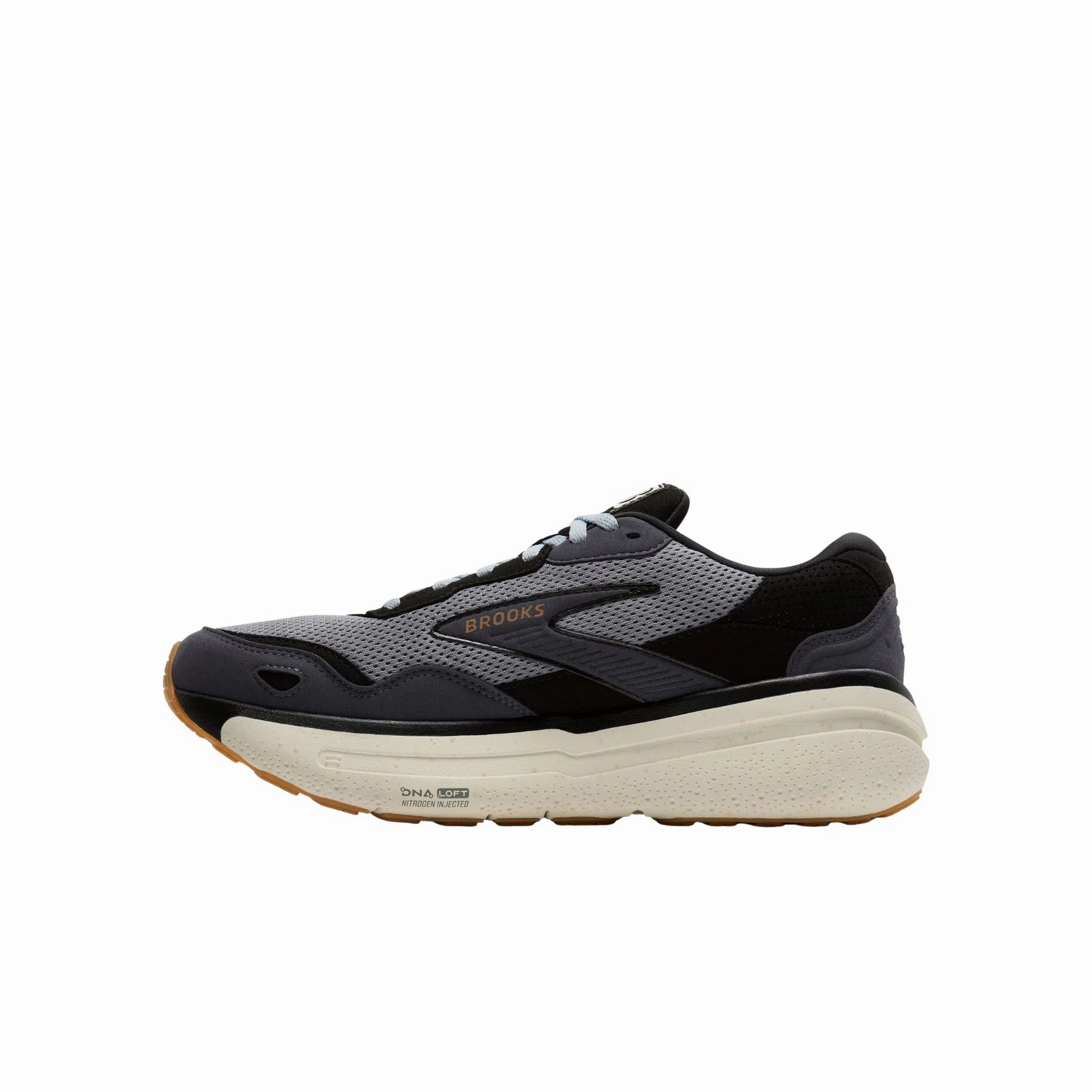 Bouncy Cushioning Compression Zones Brooks Men's Ghost Max SE Road Running Shoes - Black/Primer/Biscuit