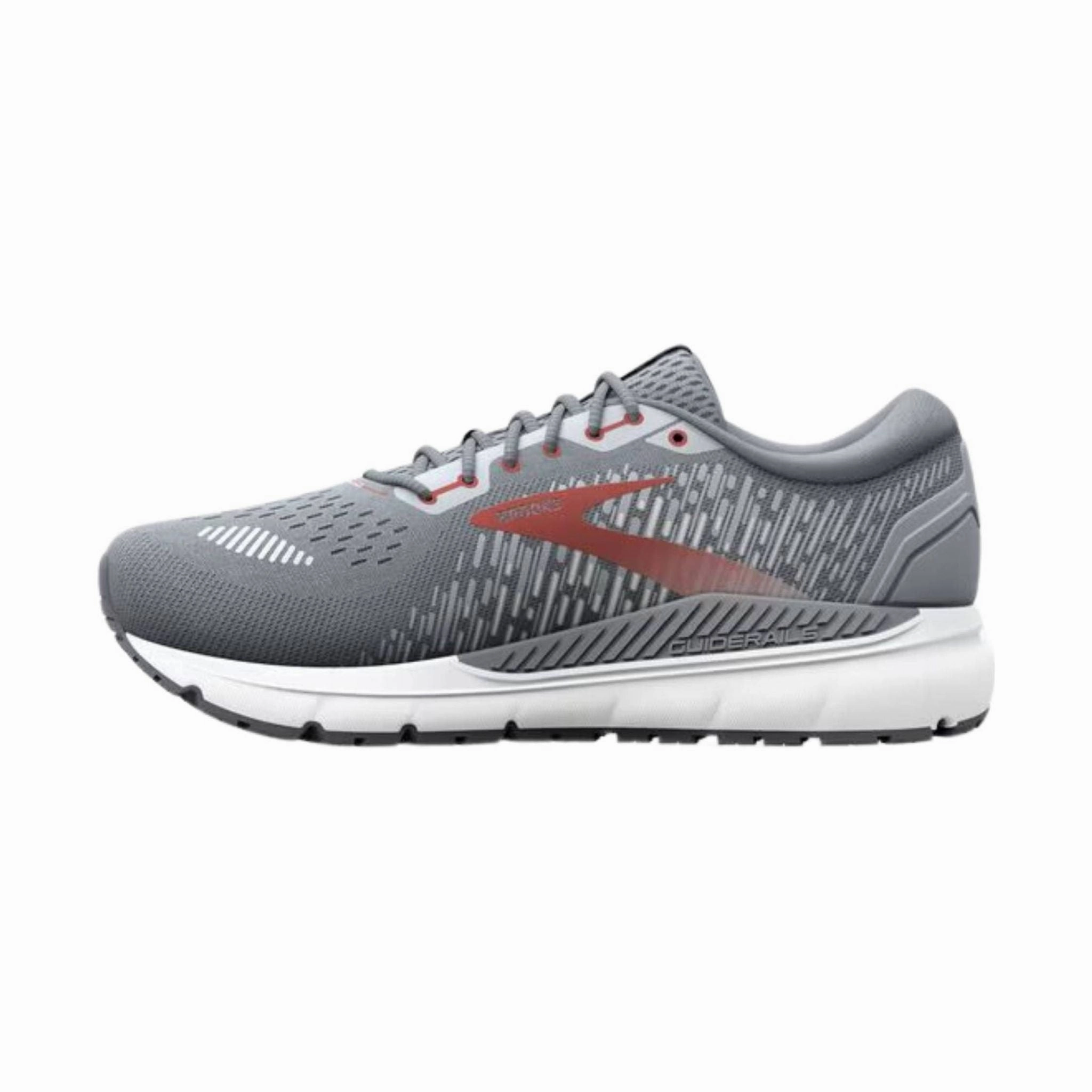 Brooks Men's Addiction GTS 15 Running Shoes - Grey/Ebony/Chili Oil Stability