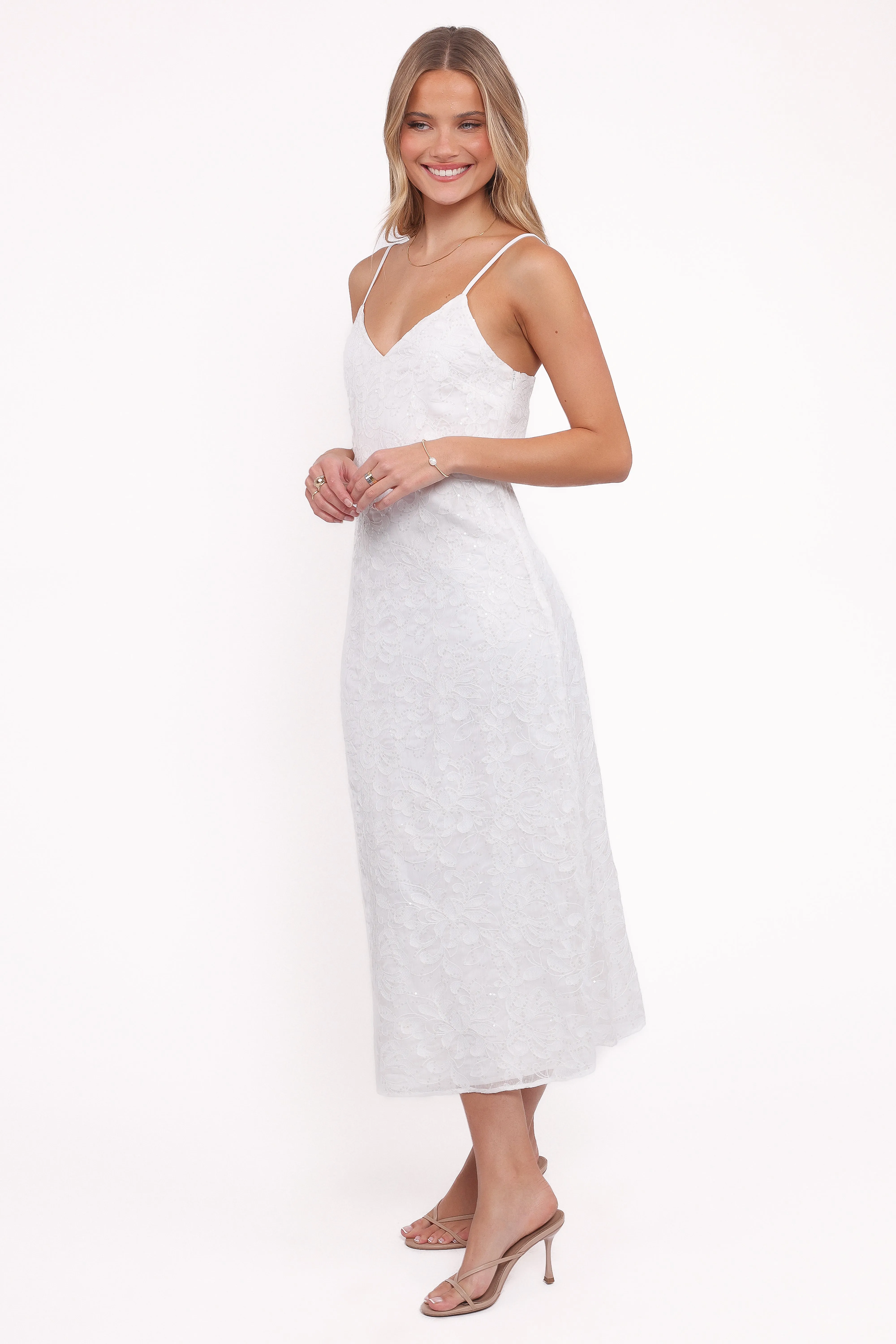 Saoirse Maxi Dress - White Polished Form