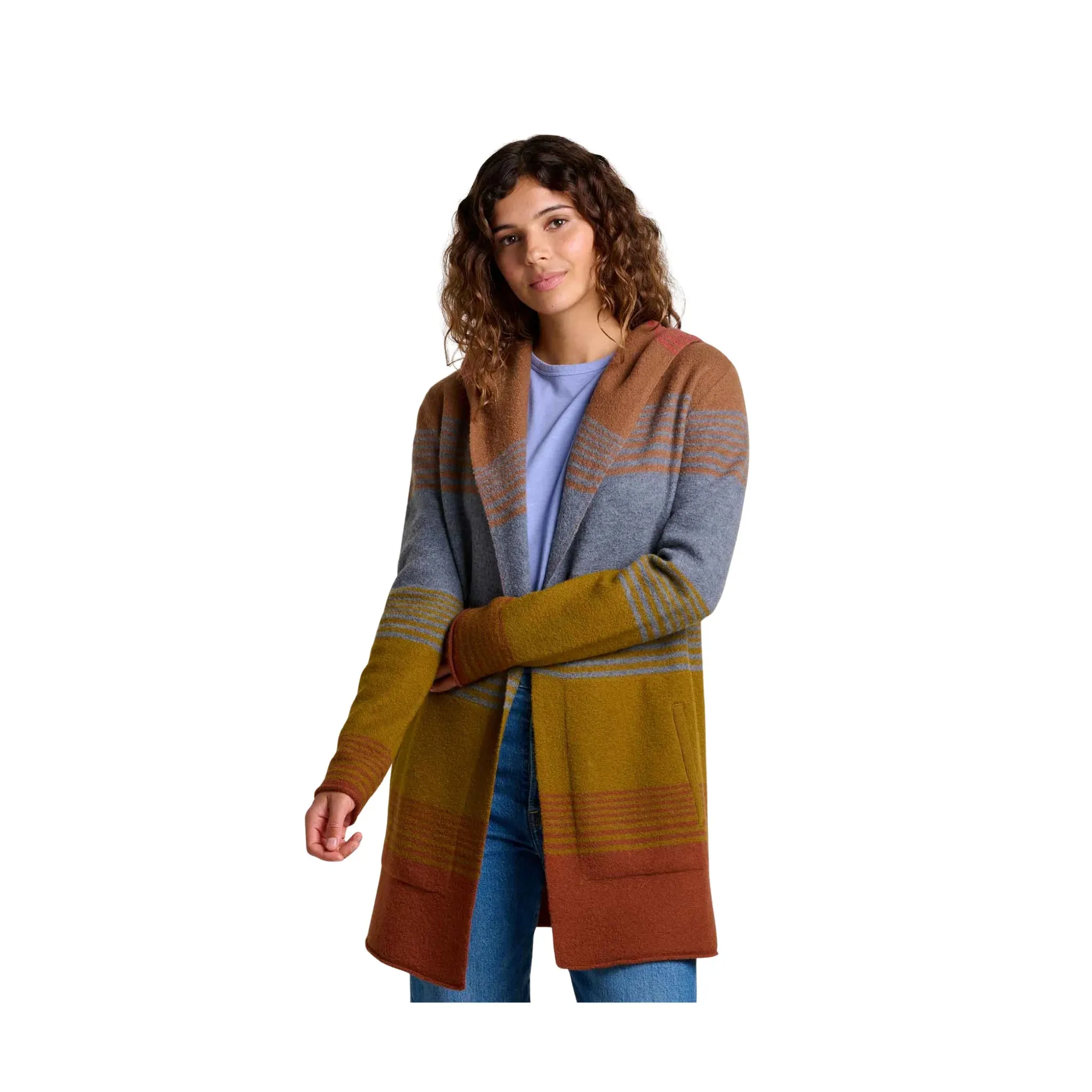 product metallic glamour product personalization ideas Toad & Co Women's Merino Heartfelt Hoodie - Coyote Ombre