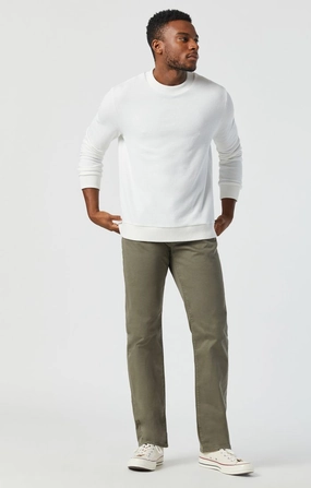 ZACH STRAIGHT LEG IN DUSTY OLIVE TWILL Chill Wear Quick Wash