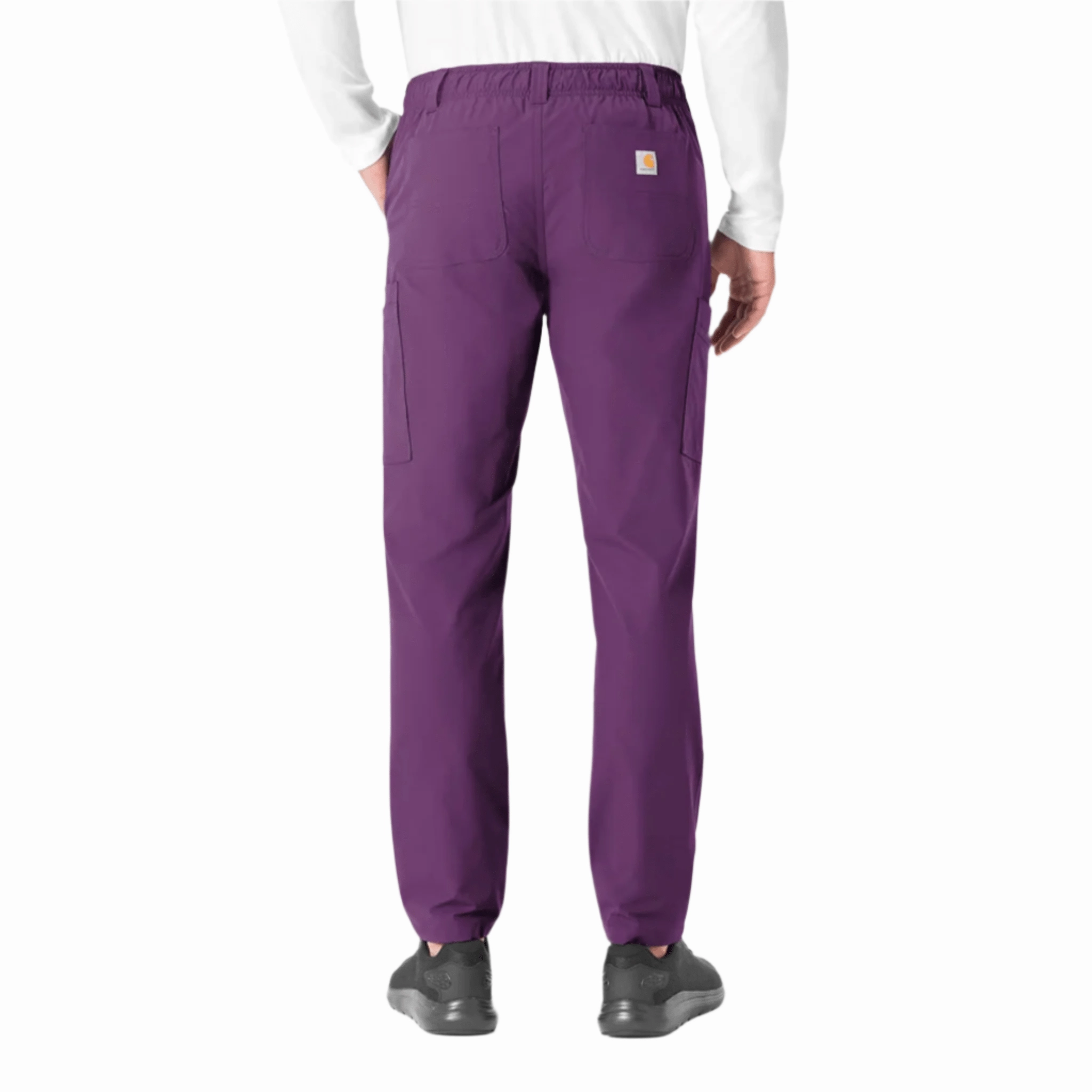 Carhartt Men's Force Essentials Straight Leg Cargo Scrub Pant - Eggplant Casual Vibes Form Fit Comfort