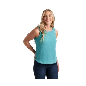 Kuhl Women's Klover Tank - Aqua WrinkleResistantFinish Ventilation Panel