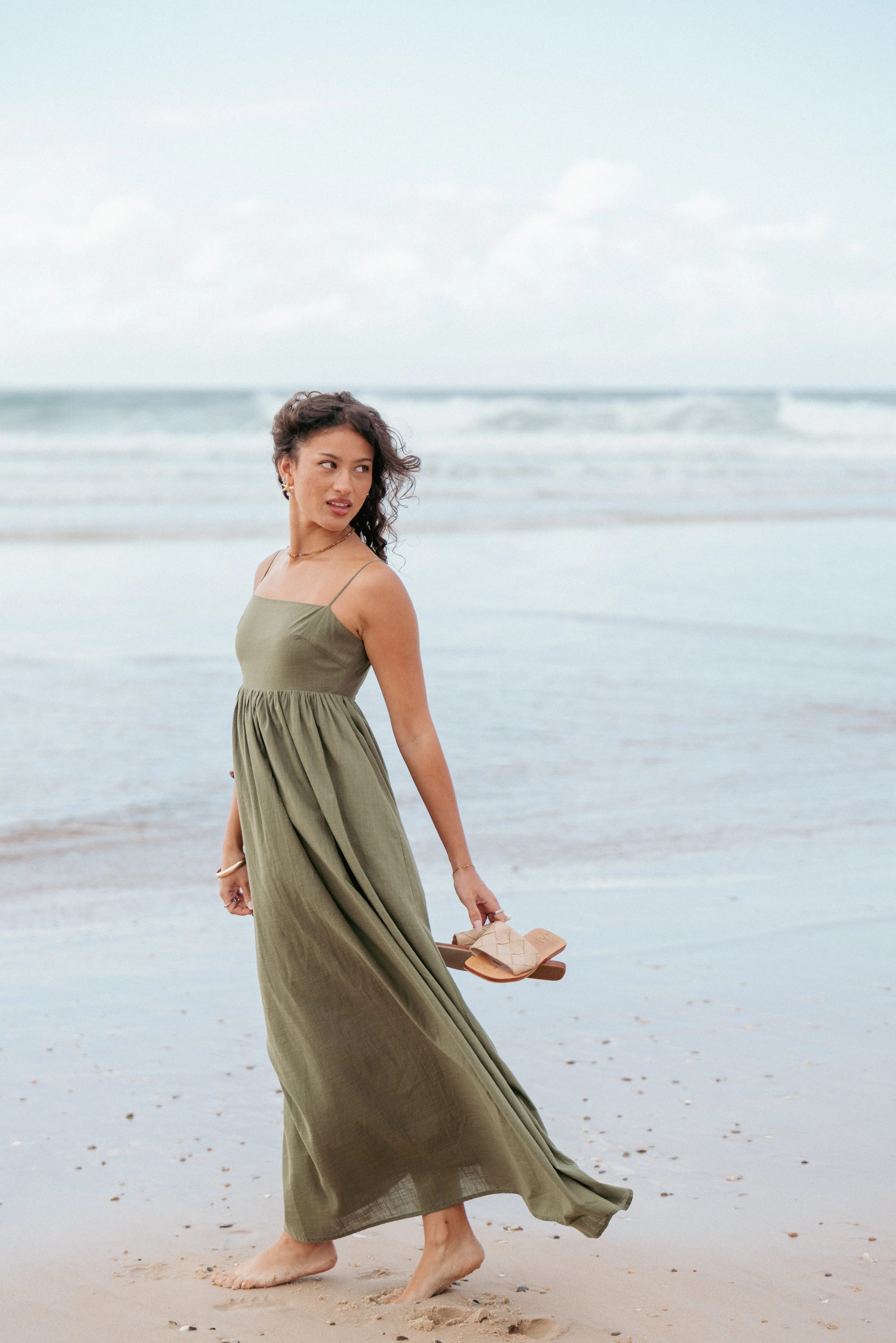 Odessa Maxi Dress - Palm Green Casual Core