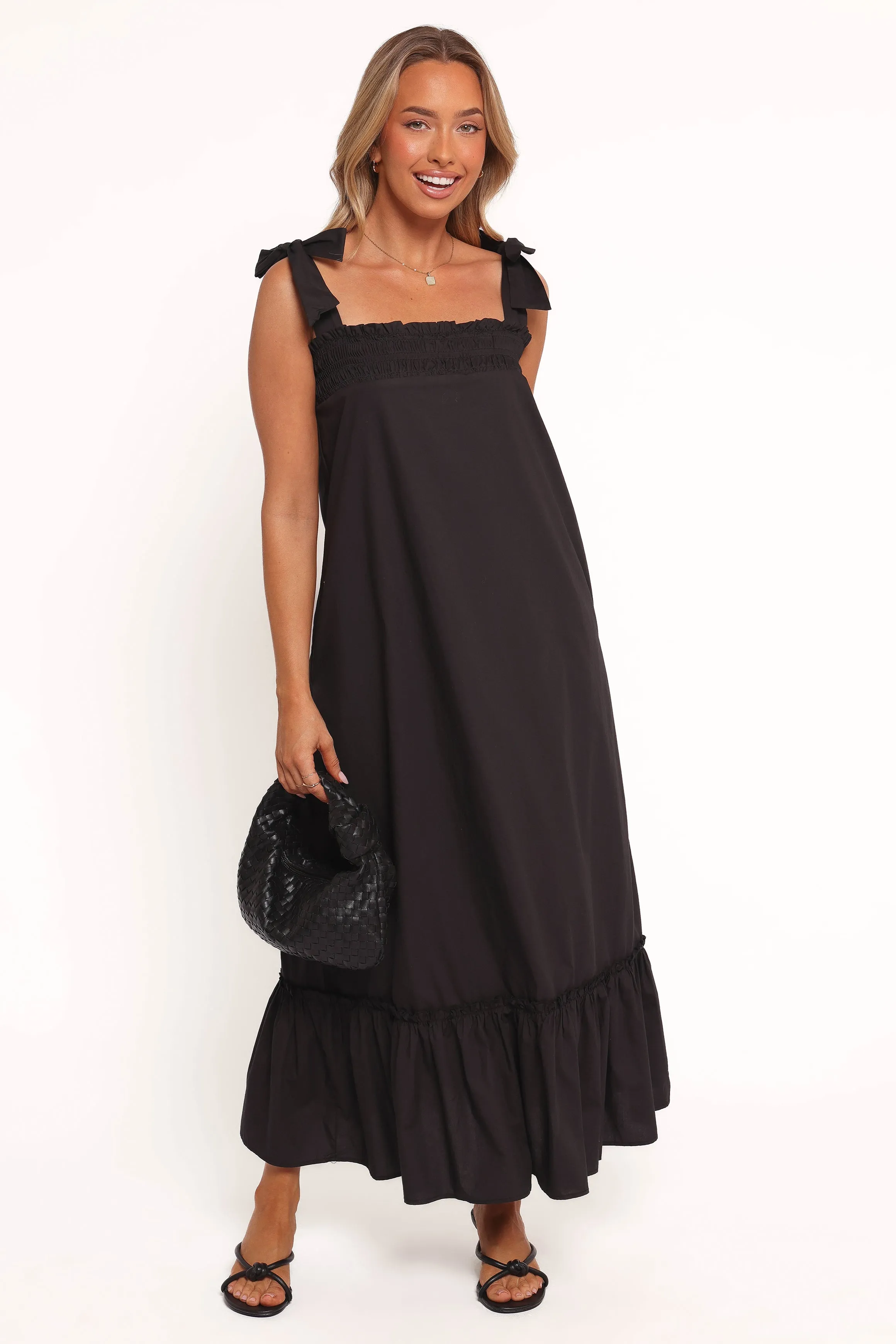Trendy wrap gown Urban Motion Irina Maxi Dress - Black