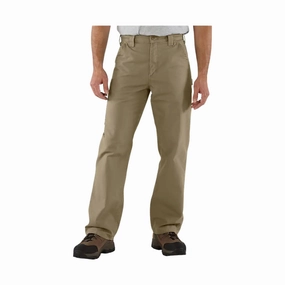Eco Friendly Material Trendy Design Carhartt Men's Utility Work Canvas Loose Fit Pant - Dark Khaki