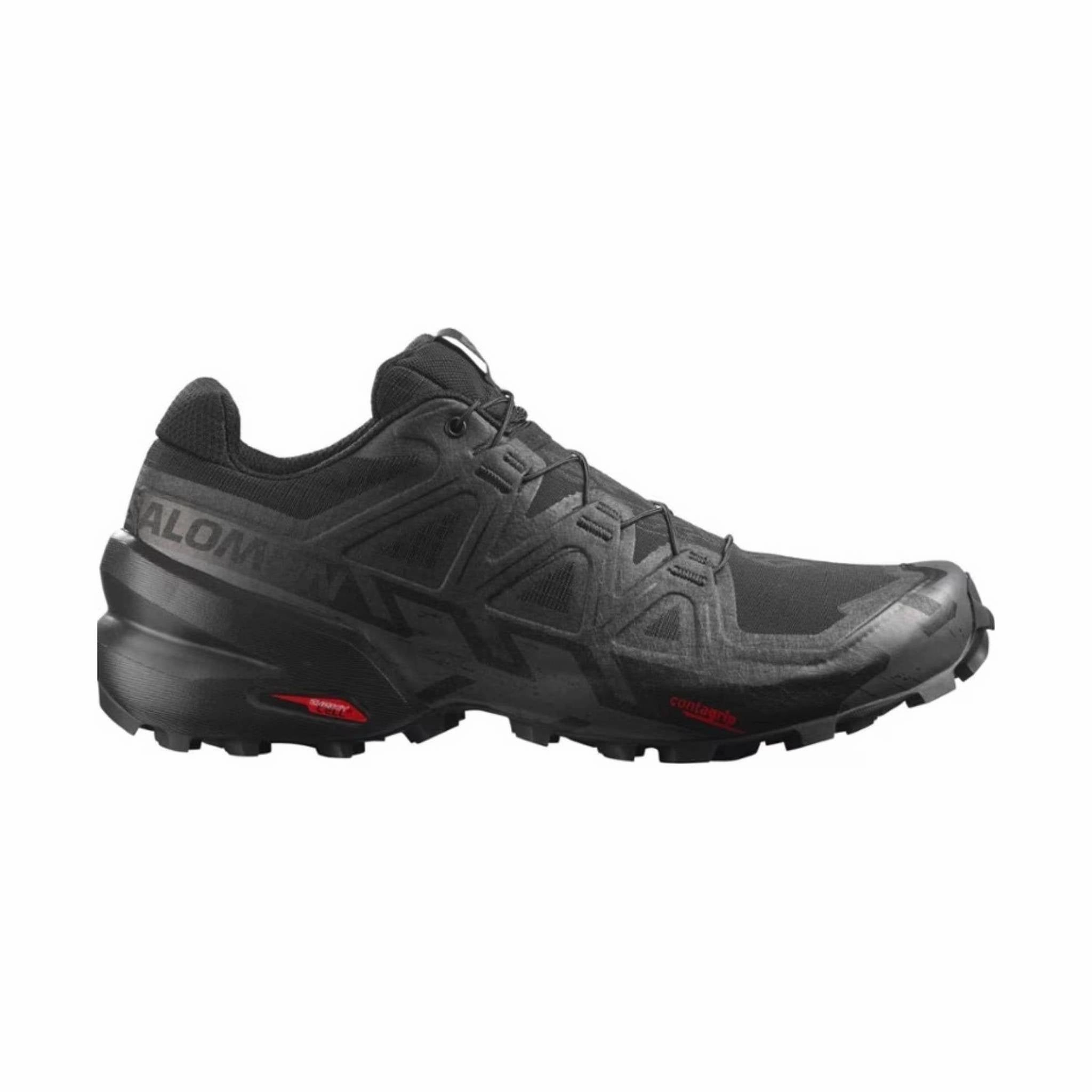 Salomon Men's Speedcross 6 Trail Running Shoes - Black/Phantom Natural Cushion
