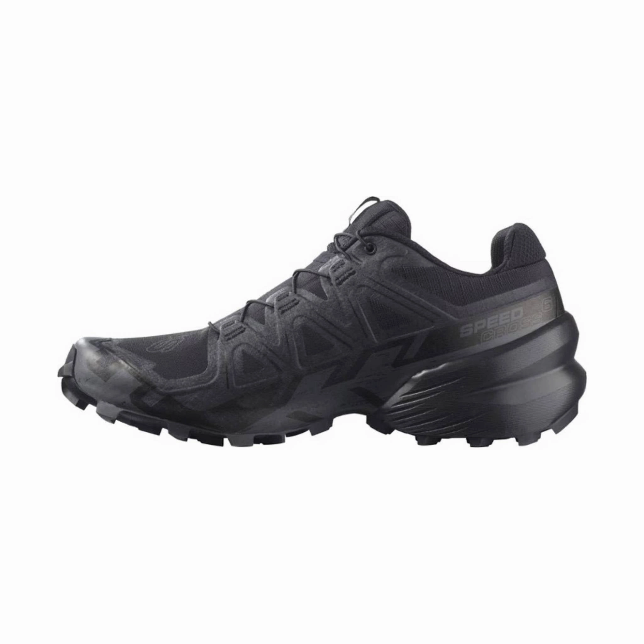 Adaptive Lacing Harness Salomon Men's Speedcross 6 Trail Running Shoes - Black/Phantom
