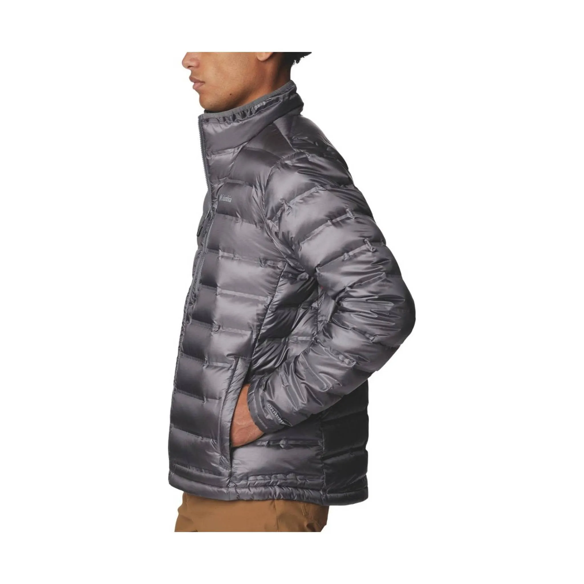 Mark Style Temperature Regulating Fill Columbia Men's Pebble Peak Down Jacket - City Grey