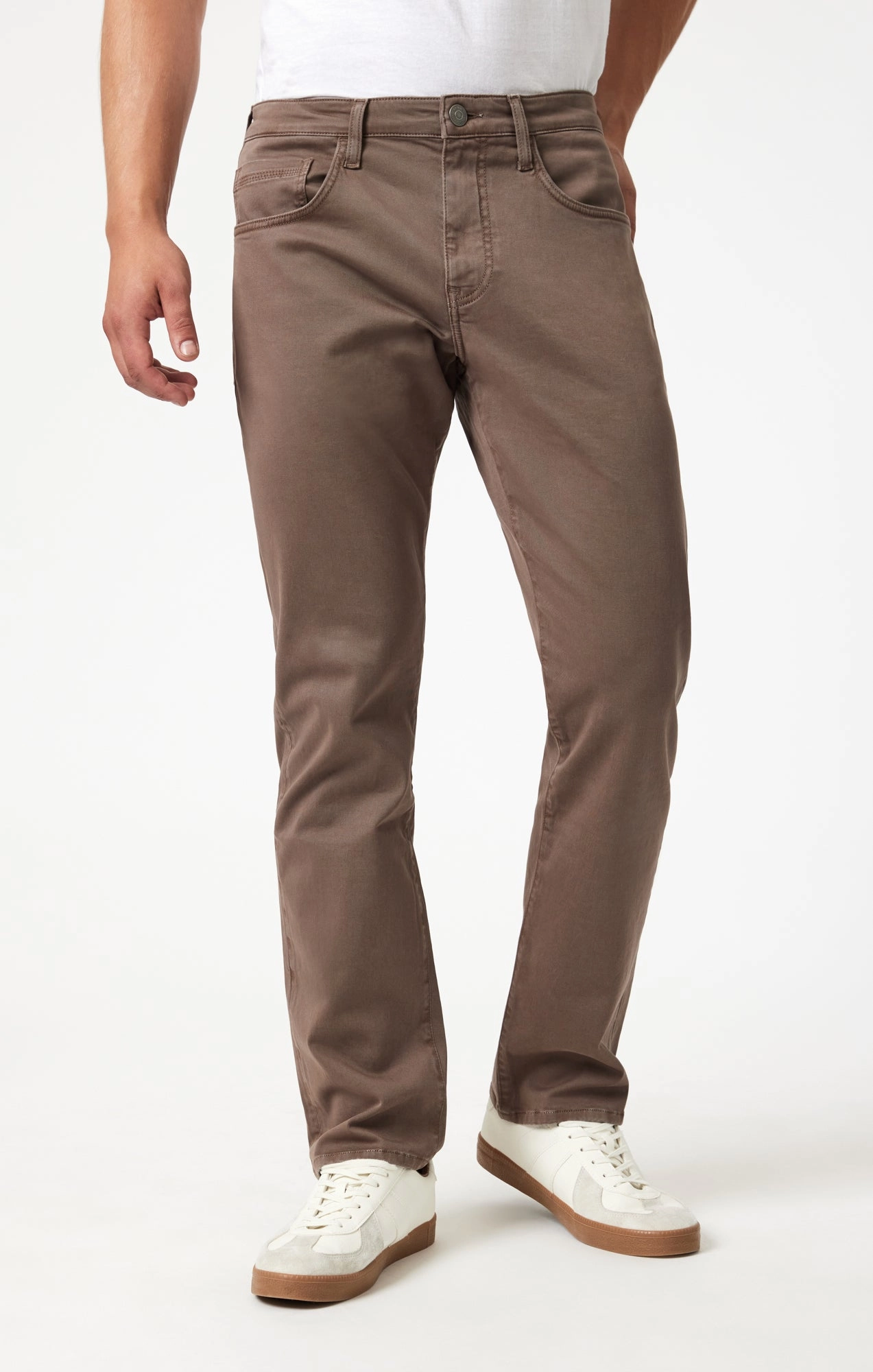 Modern Relaxed Essential Wearable MATT RELAXED STRAIGHT LEG IN BROWN CASUAL TWILL