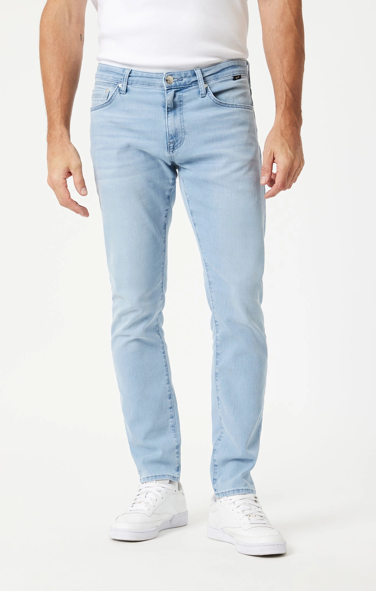 Road Trip Bold Look Smart Casual Minimal Edge JAKE SLIM LEG IN ICE BLUE WILLIAMSBURG