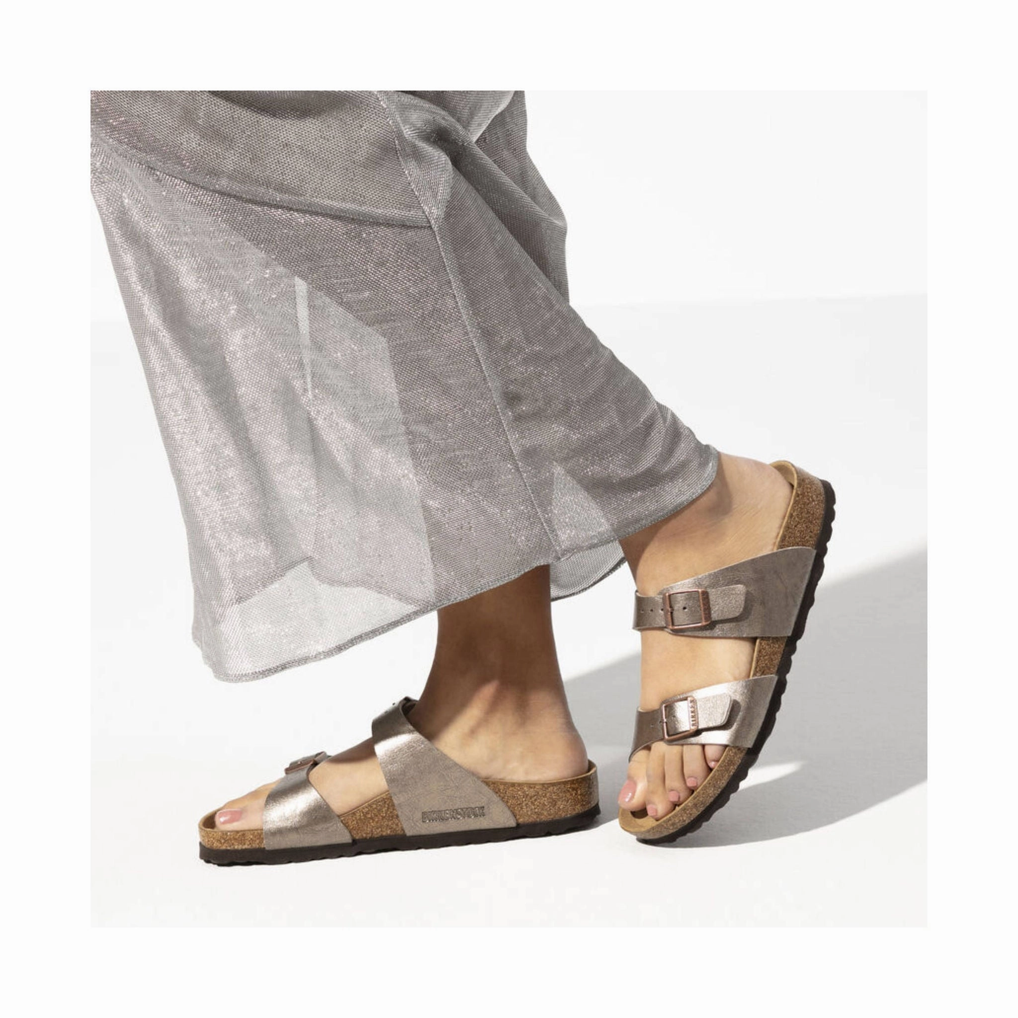 festival look Low Weight Birkenstock Sydney Sandal - Birko Flor Graceful Taupe