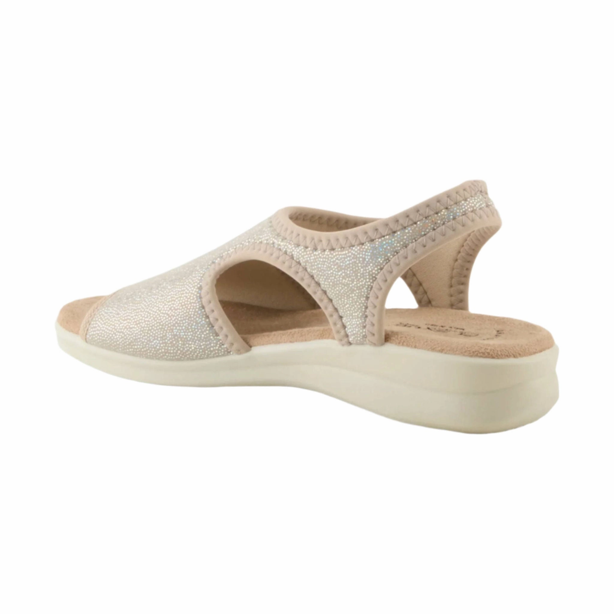 Flexus Women's Nyaman Pindott Sandal - Gold Stylish Go